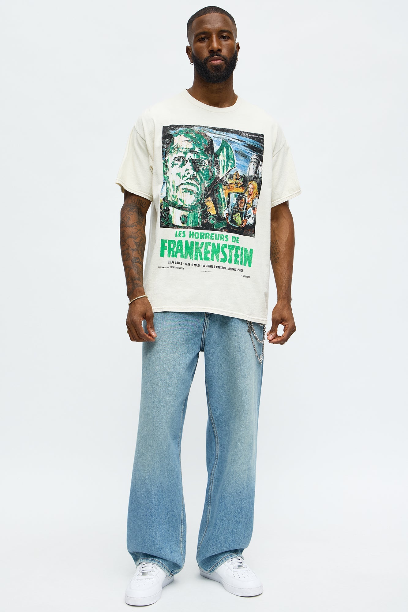 Les Horreurs De Frankenstein Short Sleeve Tee - Natural
