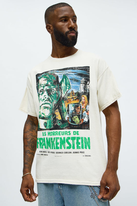 Les Horreurs De Frankenstein Short Sleeve Tee - Natural