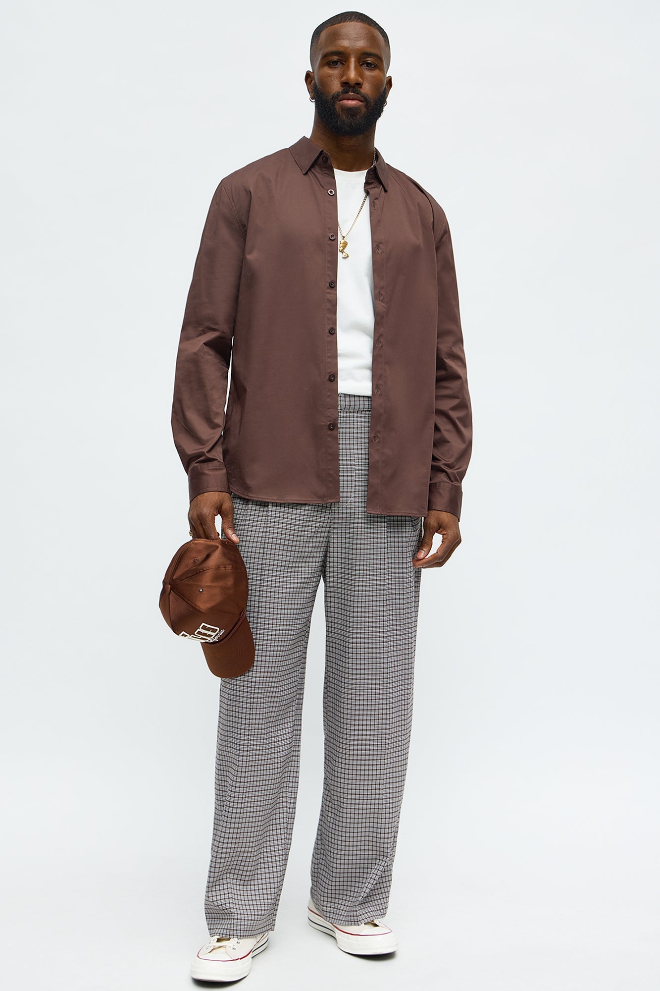 Wide Leg Street Car Pleated Trouser - Black/combo