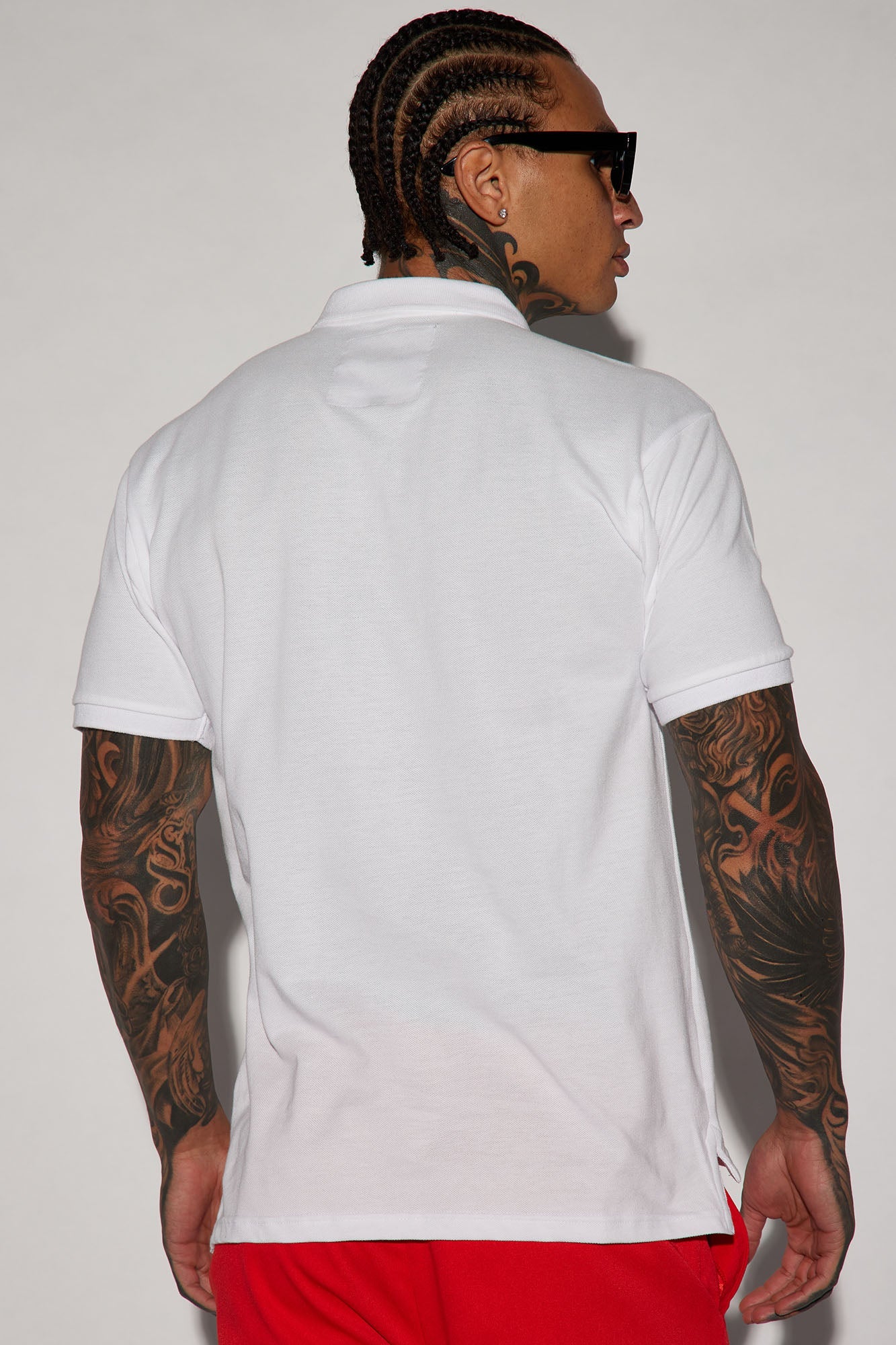 Keith Haring Heart Logo Short Sleeve Polo - White