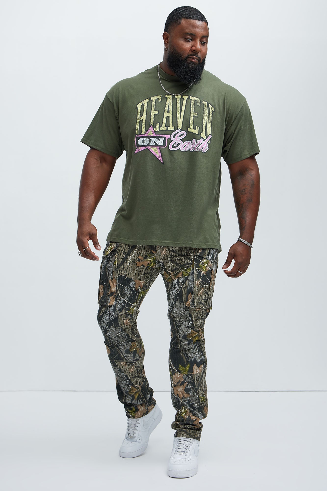 Get Real With Me Cargo Straight Pants - Camouflage