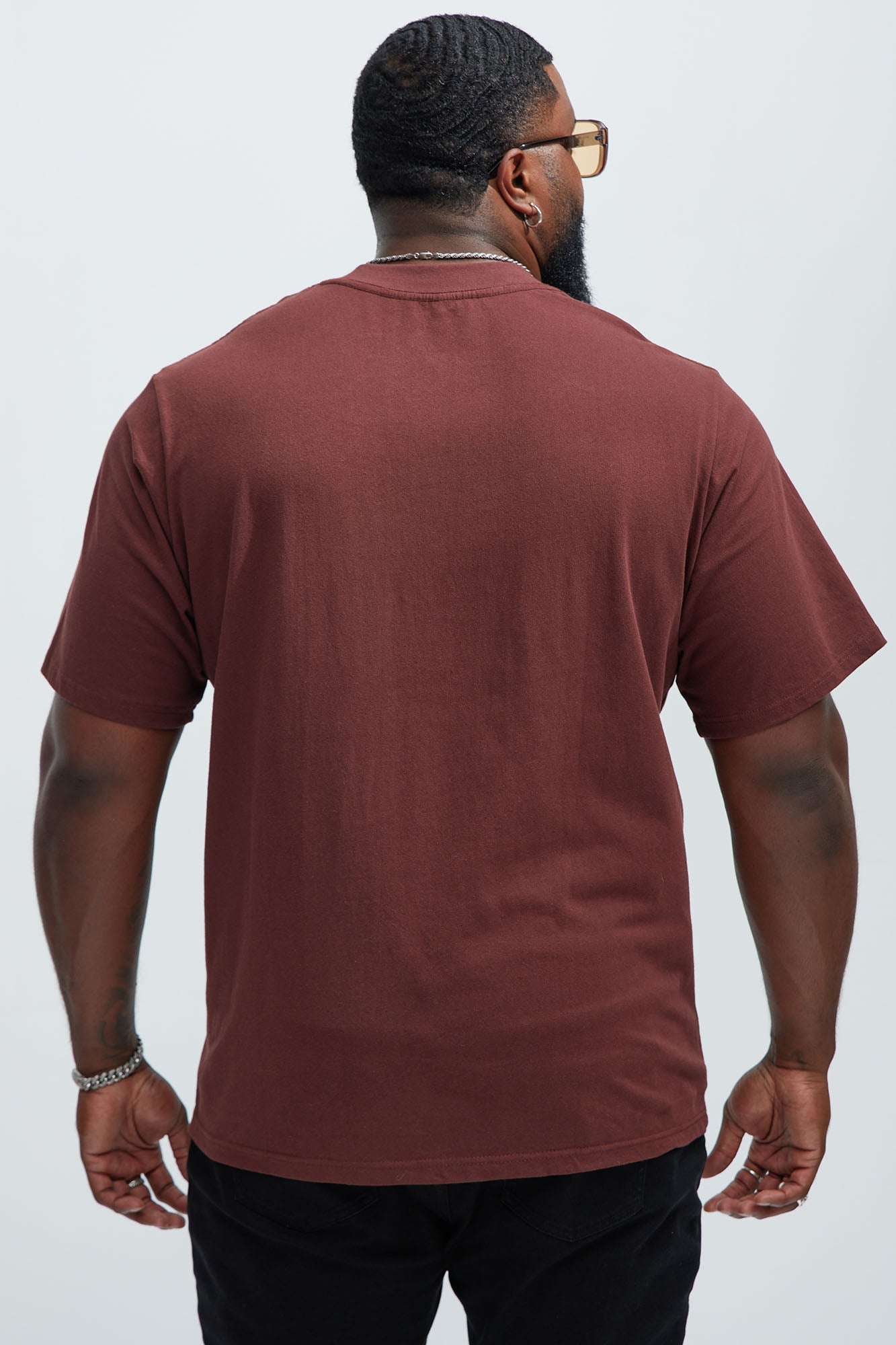 Oversized Heavyweight Tee 240GSM - Burgundy