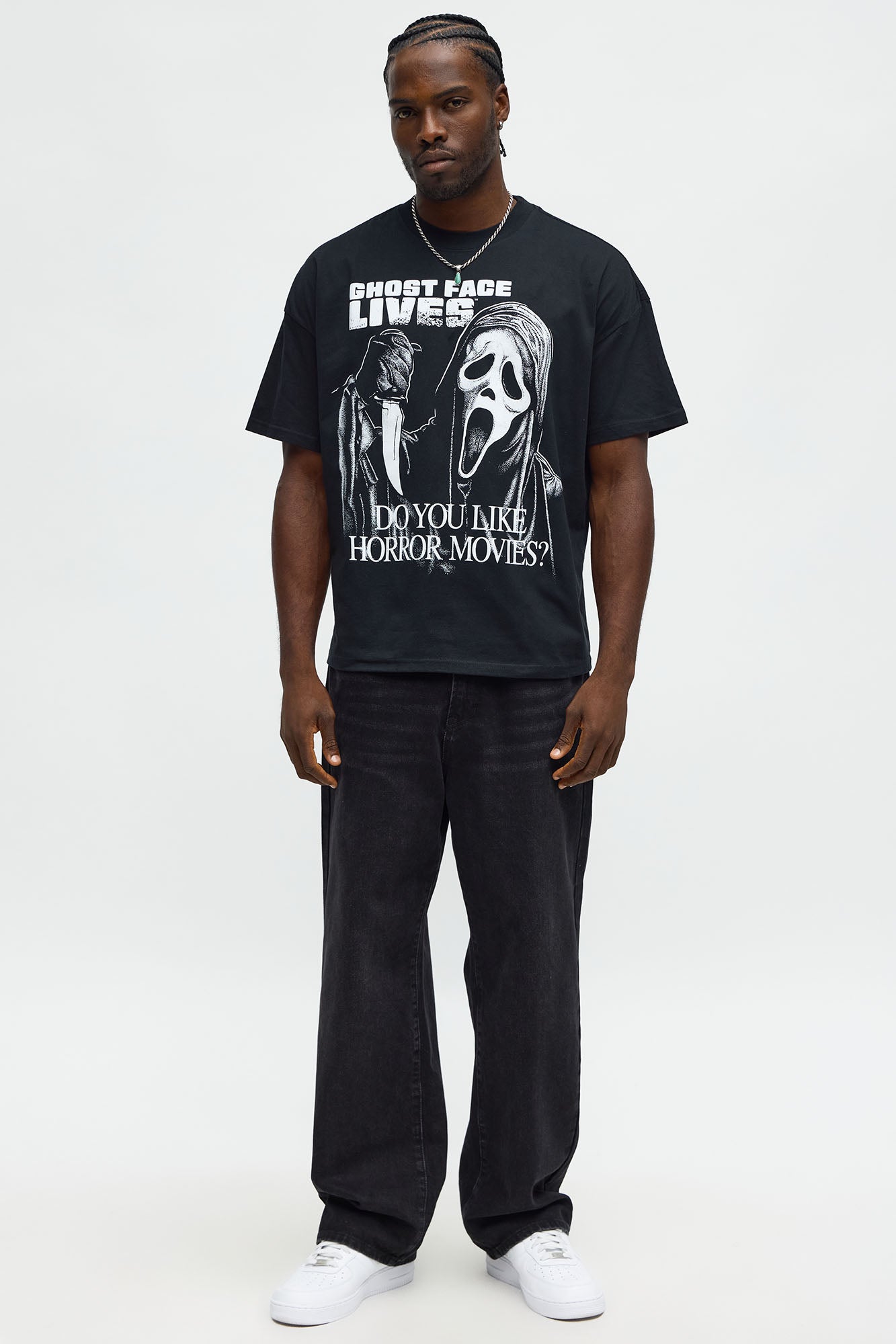 Scream Ghost Face Lives Short Sleeve Tee - Black
