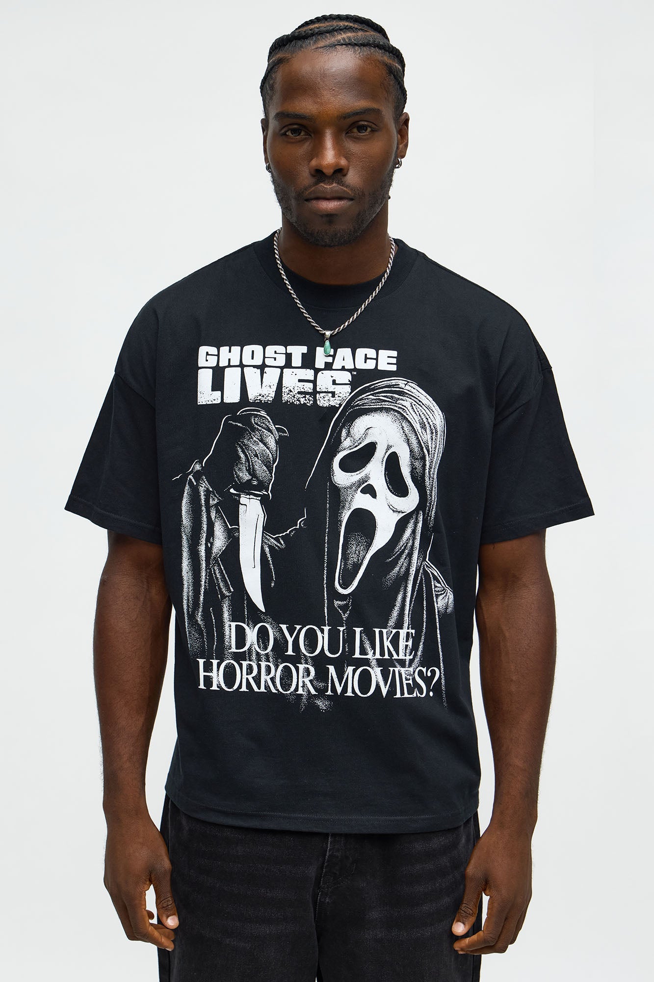 Scream Ghost Face Lives Short Sleeve Tee - Black
