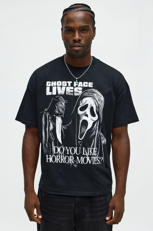 Scream Ghost Face Lives Short Sleeve Tee - Black