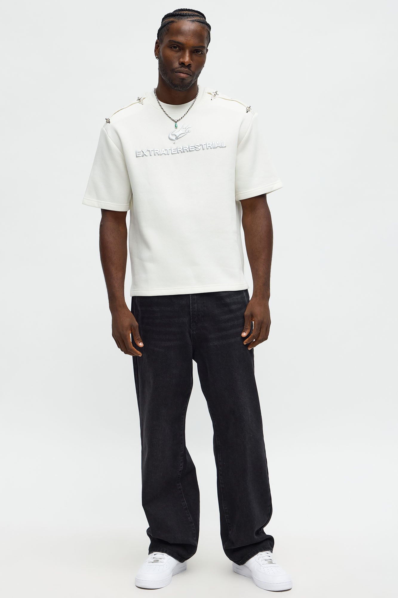 Tyson Extraterrestrial Short Sleeve Tee - Cream