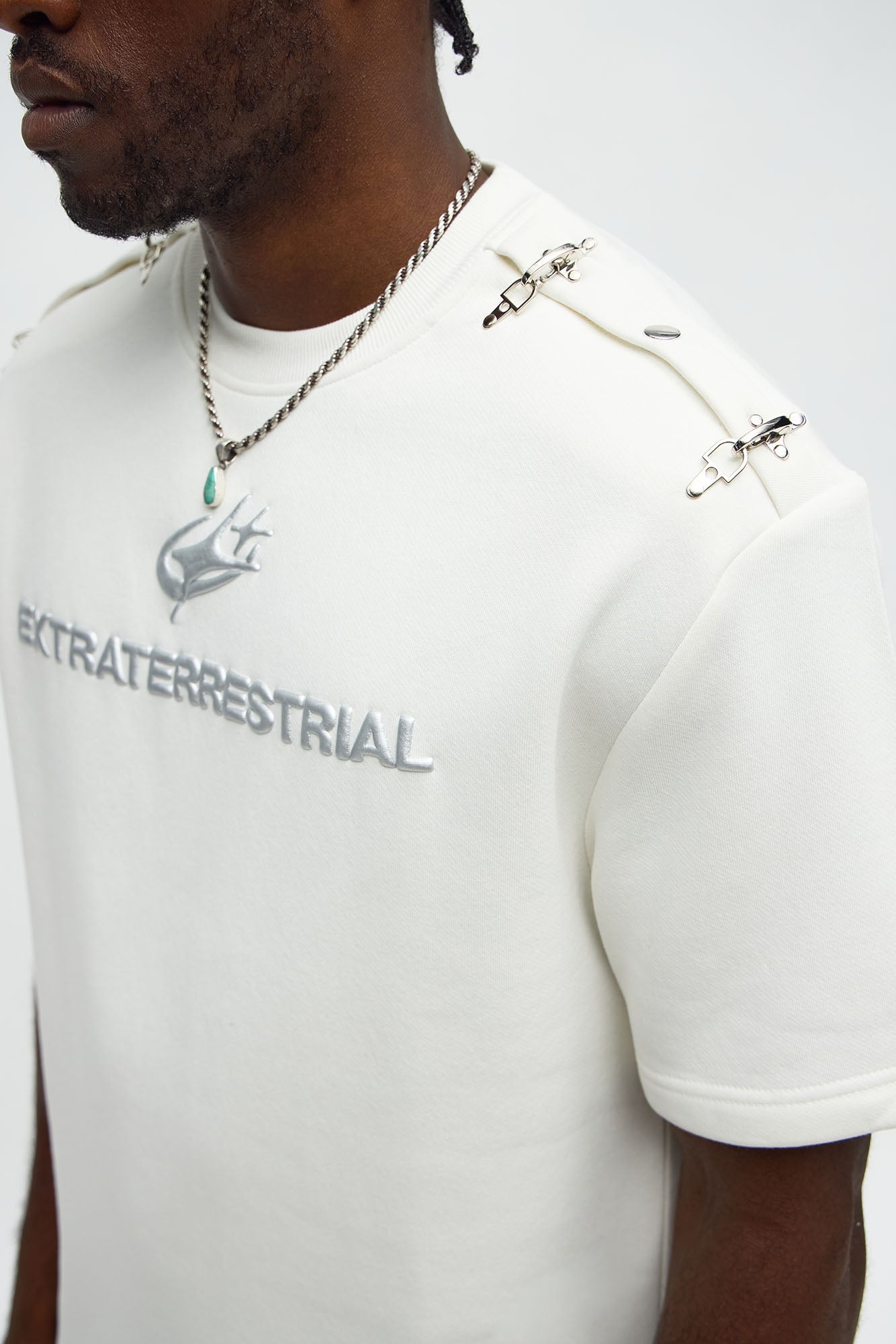 Tyson Extraterrestrial Short Sleeve Tee - Cream