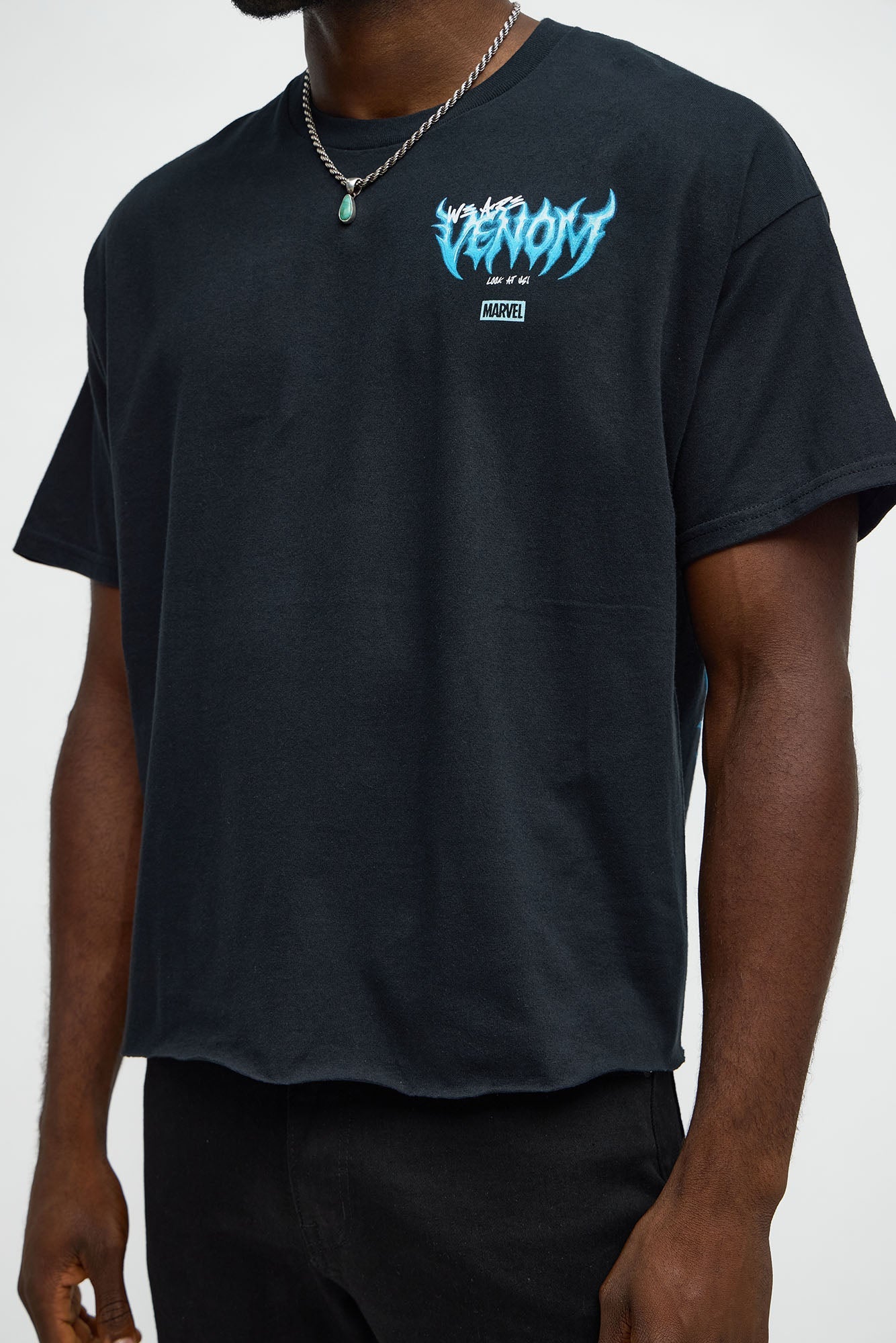 Venom Along Came A Spider Boxy Short Sleeve Tee - Black