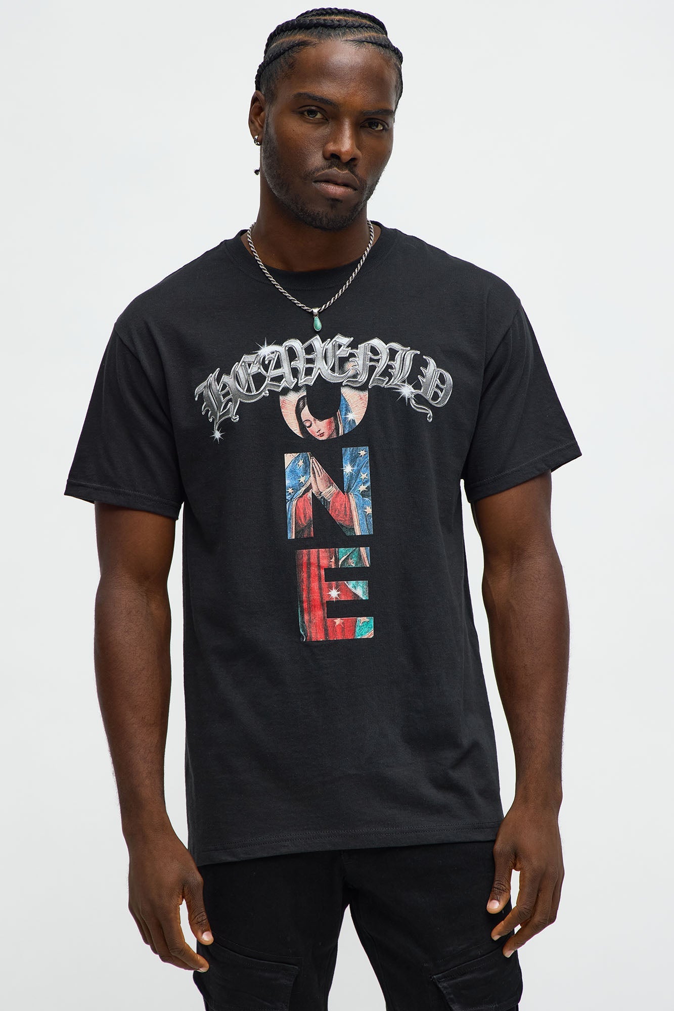 Heavenly One Protect Me Short Sleeve Tee - Black