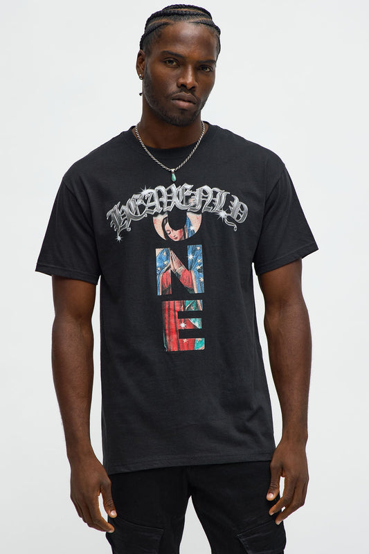 Heavenly One Protect Me Short Sleeve Tee - Black