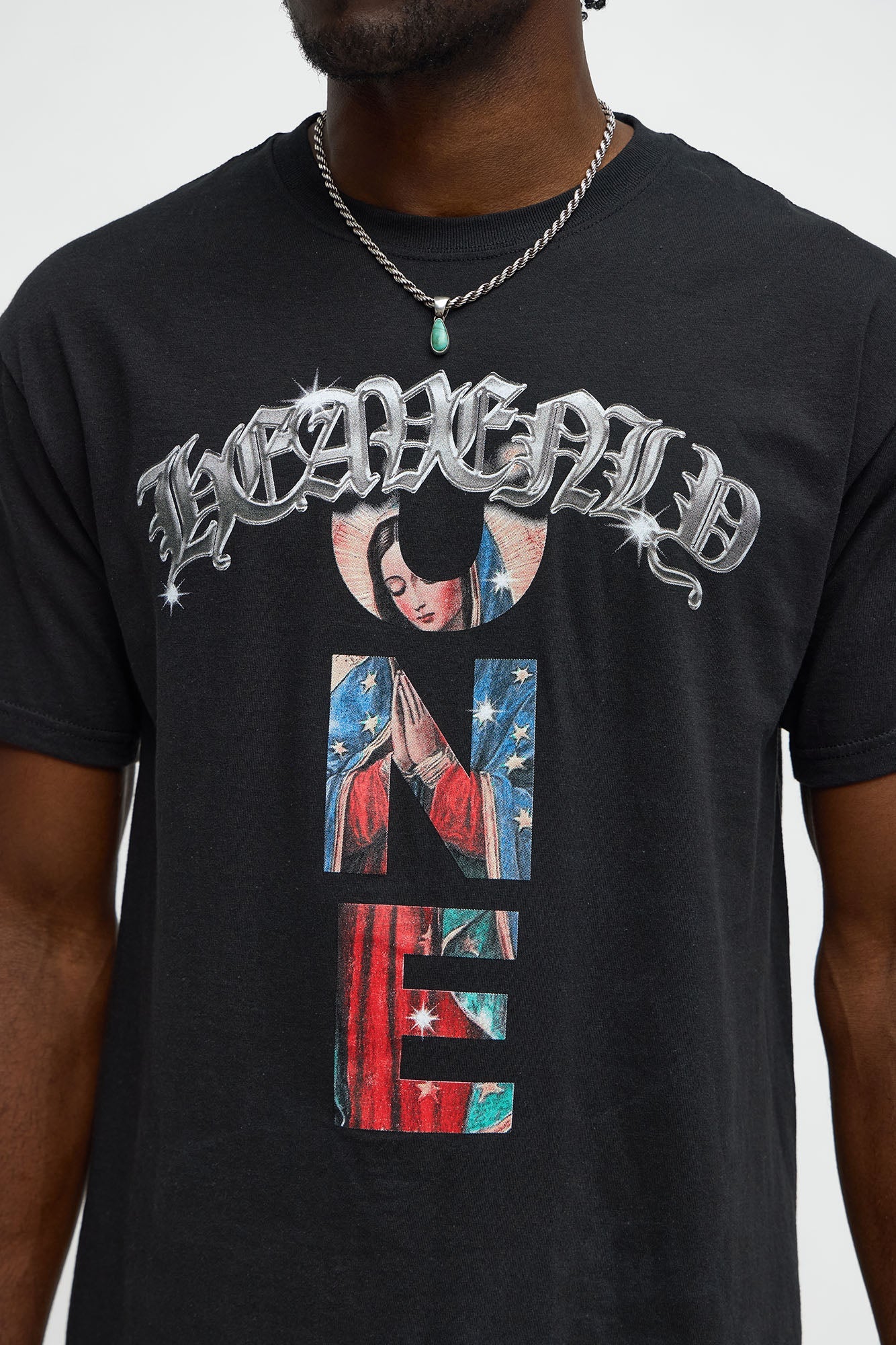 Heavenly One Protect Me Short Sleeve Tee - Black