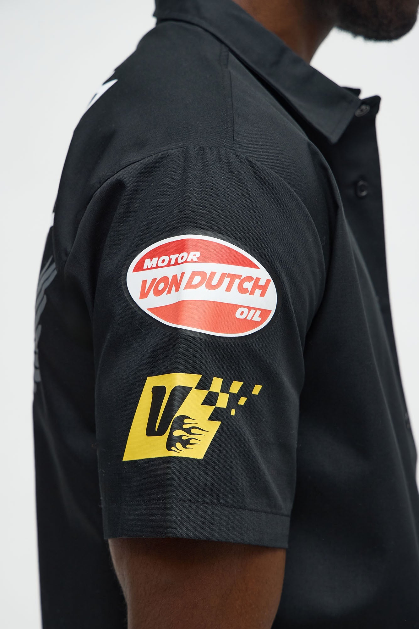 Von Dutch Cities Button Up Shirt - Black