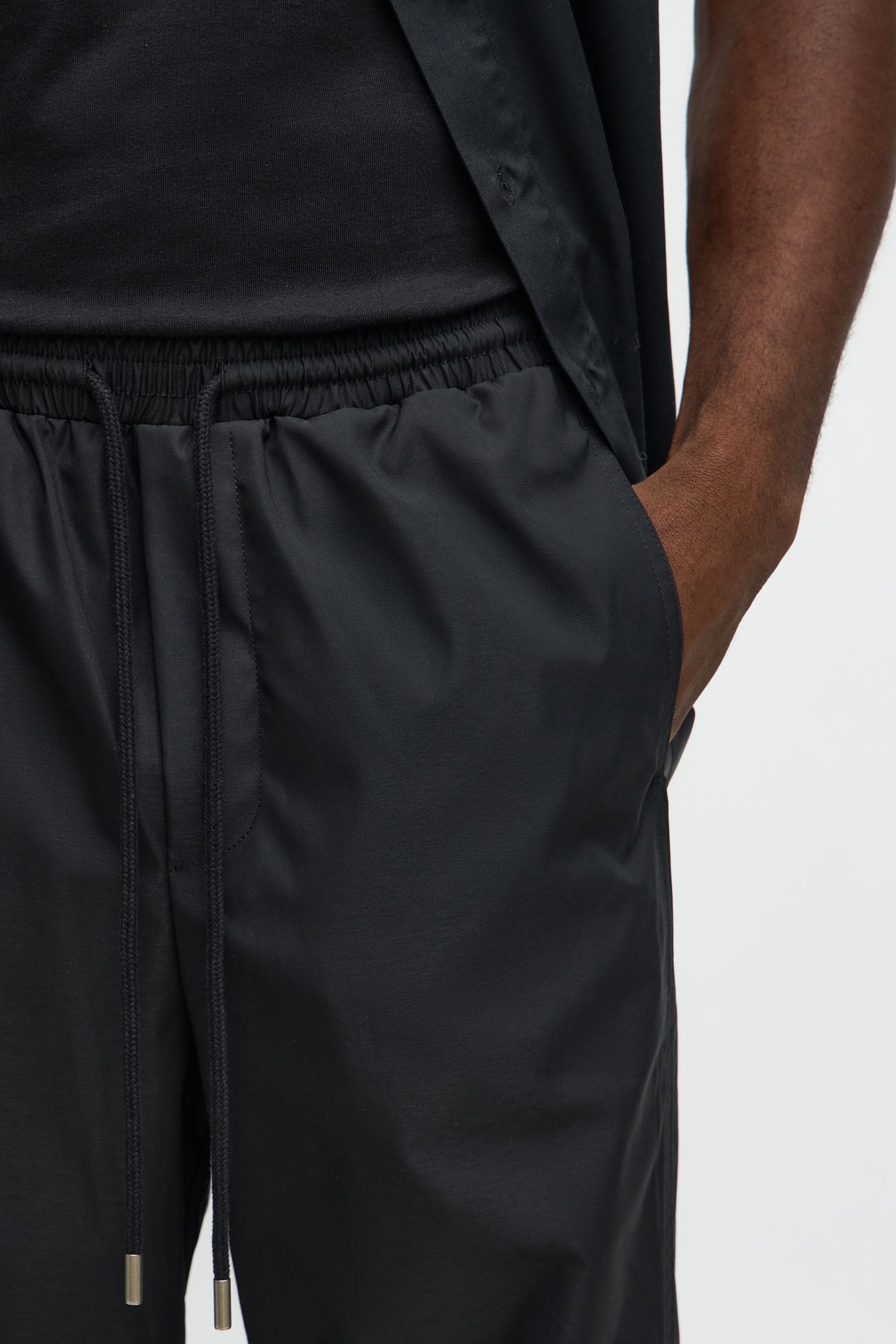 Baggy Lose Control Snap Button Pant - Black