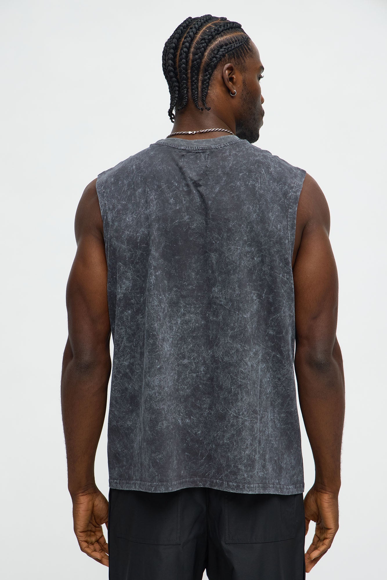 Colliding Muscle Tee - Black Wash