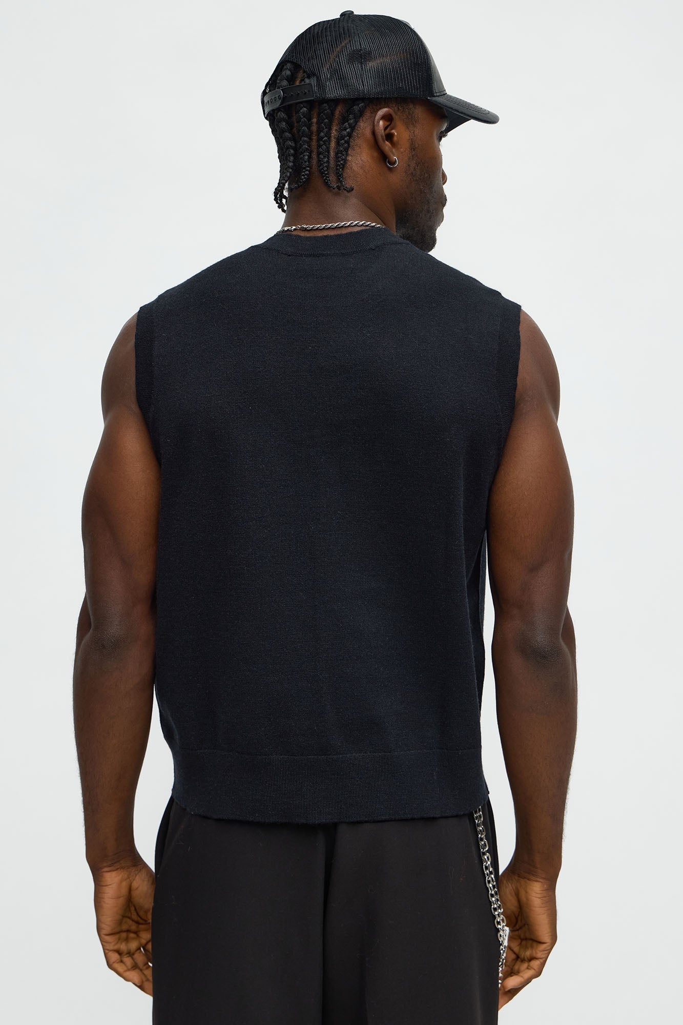 Relaxed Saint Sweater Vest - Black/combo