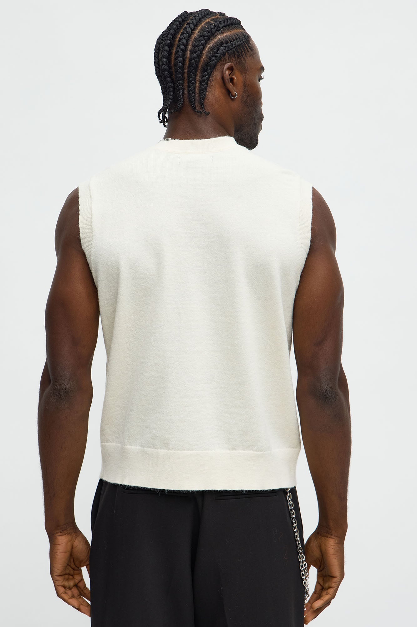 Relaxed Saint Sweater Vest - Cream/combo