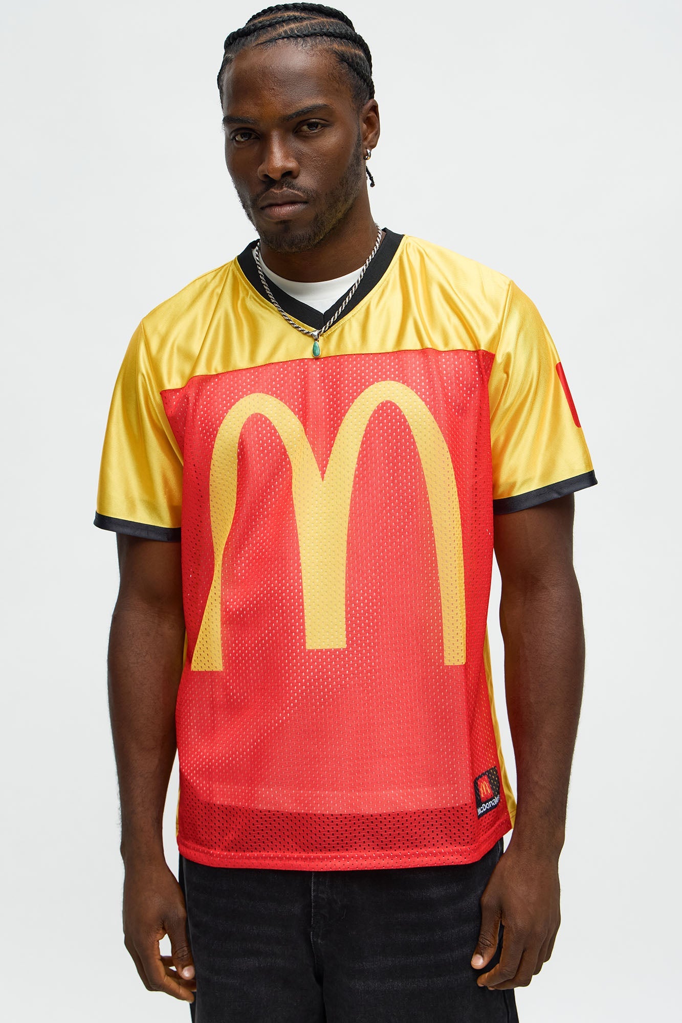 McDonalds Relaxed Logo Jersey Tee - Gold/Red