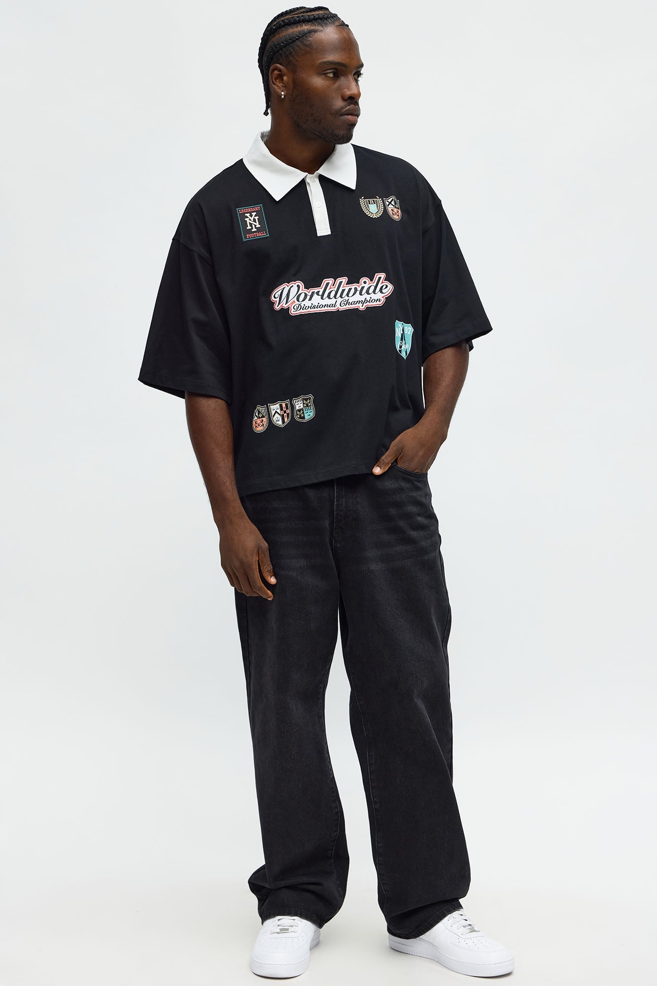 Worldwide Champion Short Sleeve Polo - Black