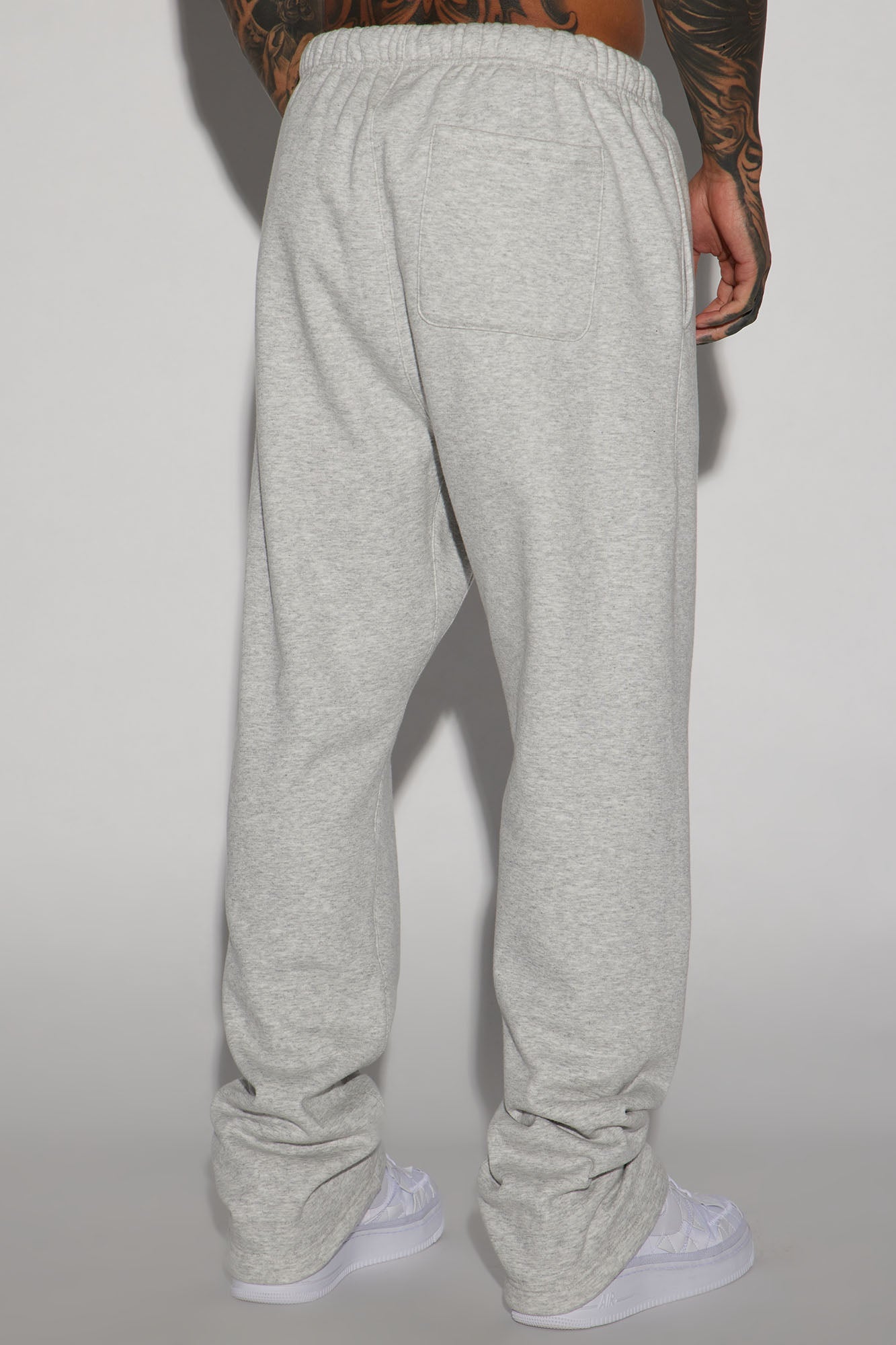 Tyson Heavyweight Straight Sweatpants - Heather Grey