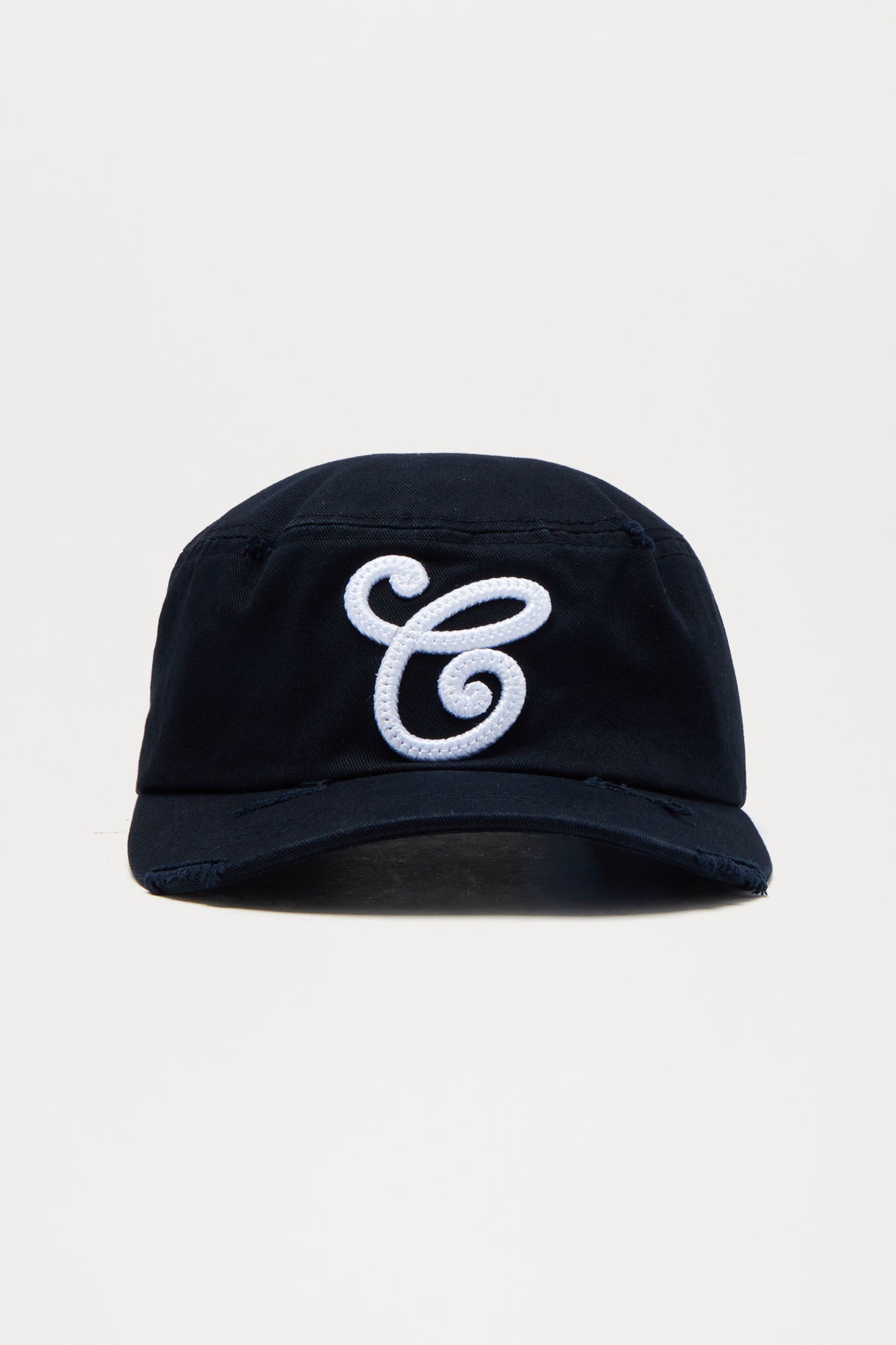 Monogram Denim Painters Snapback Hat - Black