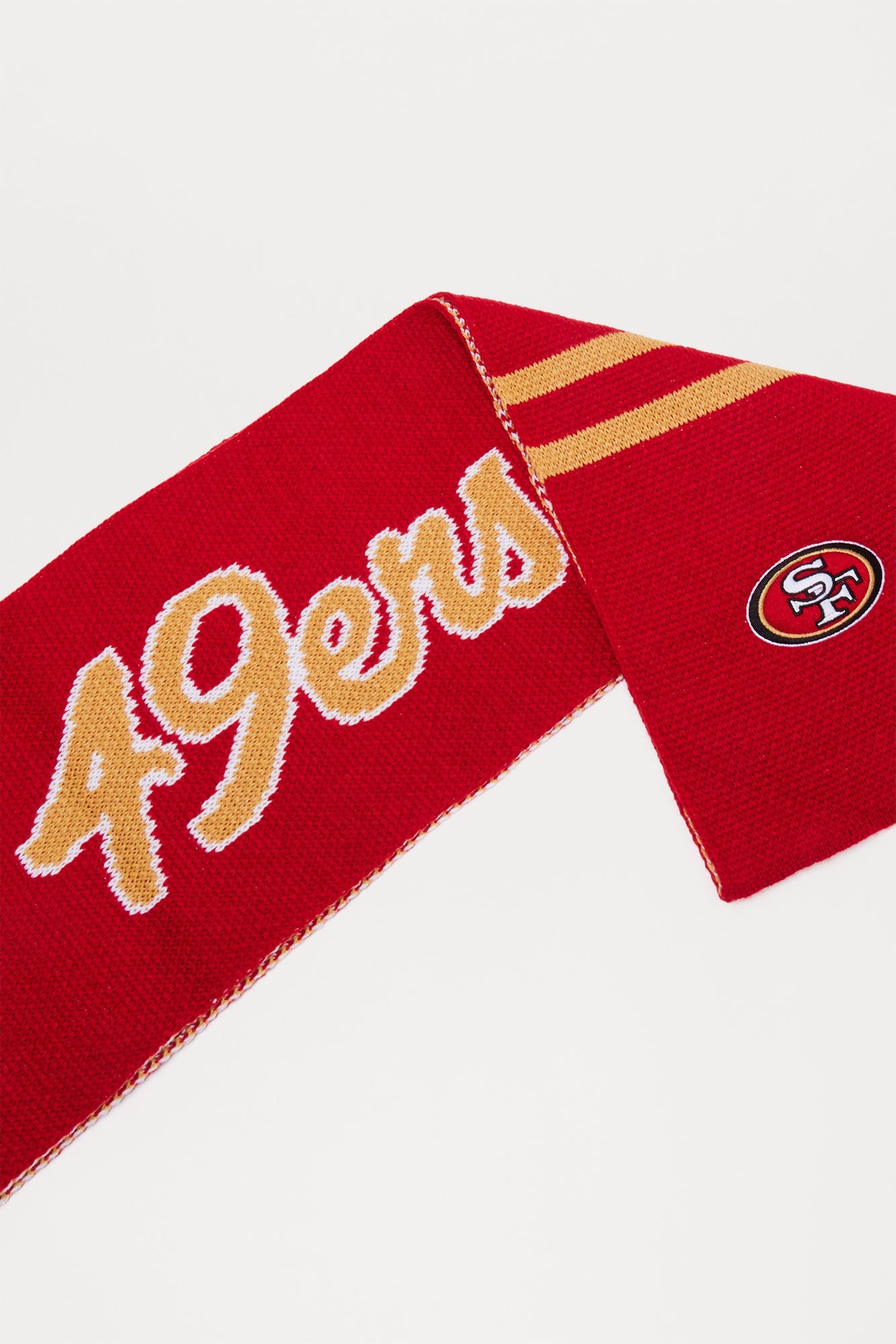 San Francisco 49ers Scripted Scarf Set - Red/combo