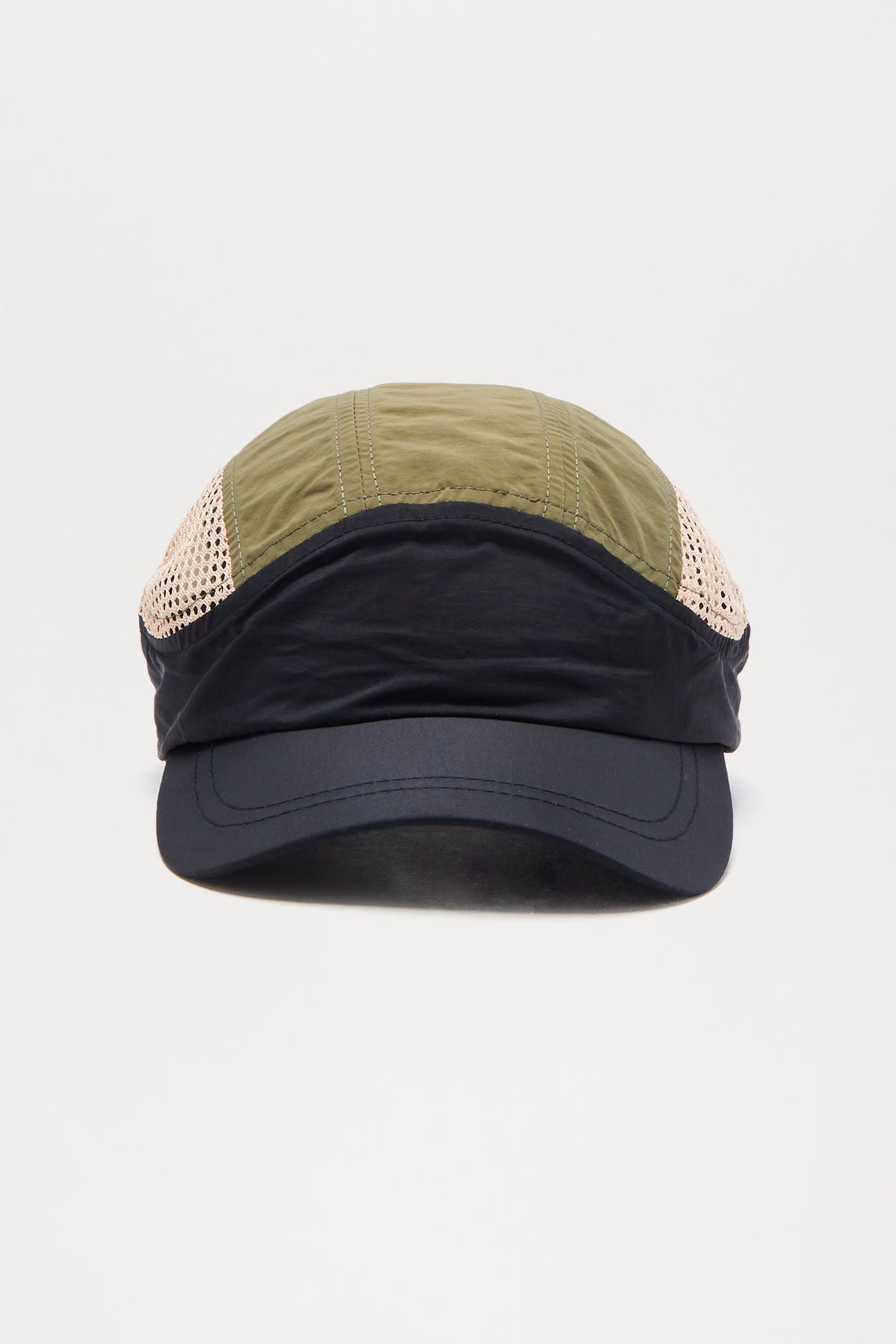 Short Brim 6 Panel Strapback Hat - Multi Color