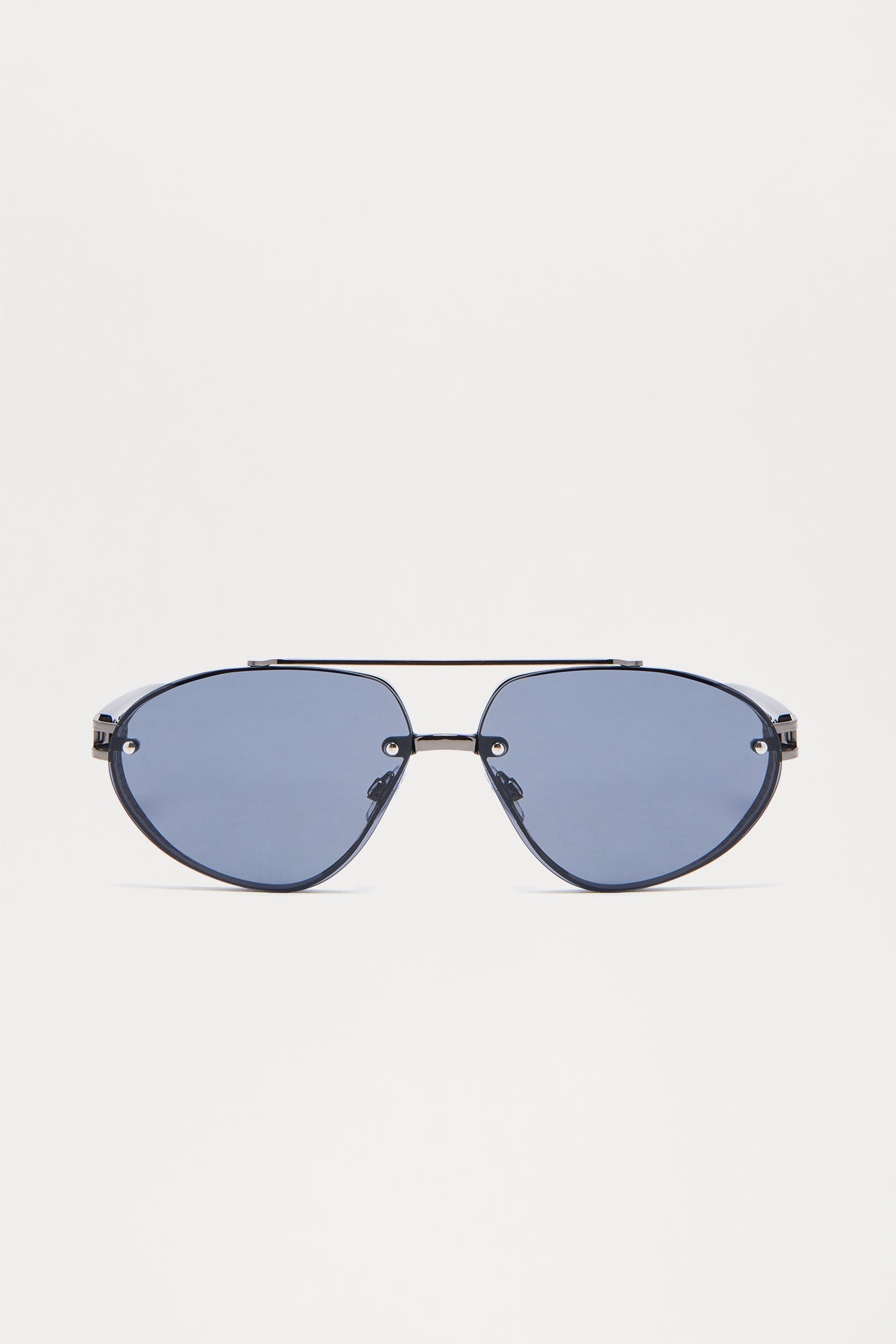 Tough Aviator Metal Frame Sunglasses - Gunmetal