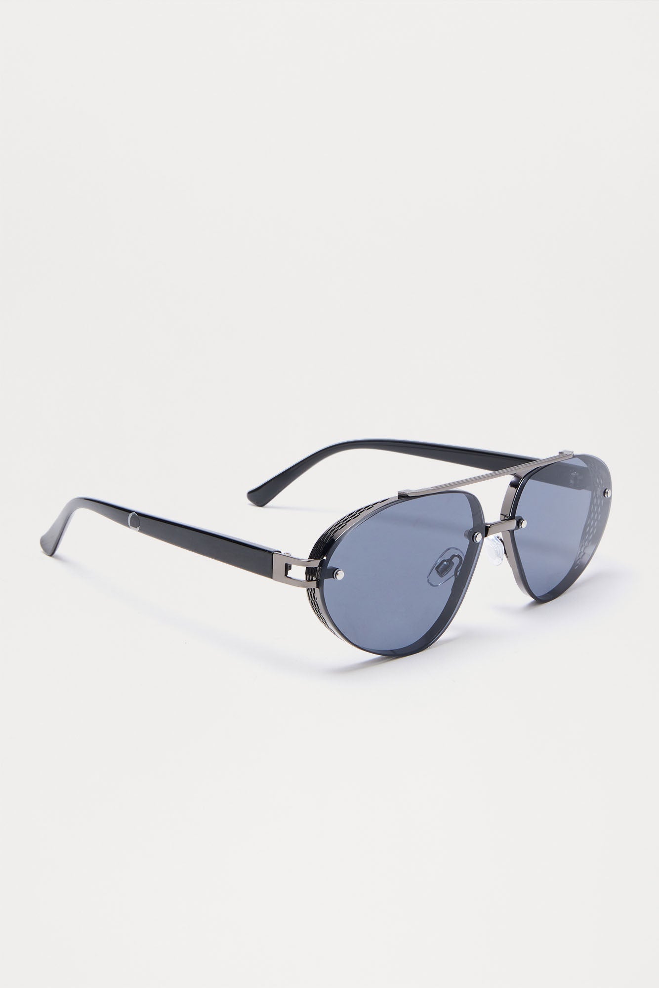 Tough Aviator Metal Frame Sunglasses - Gunmetal