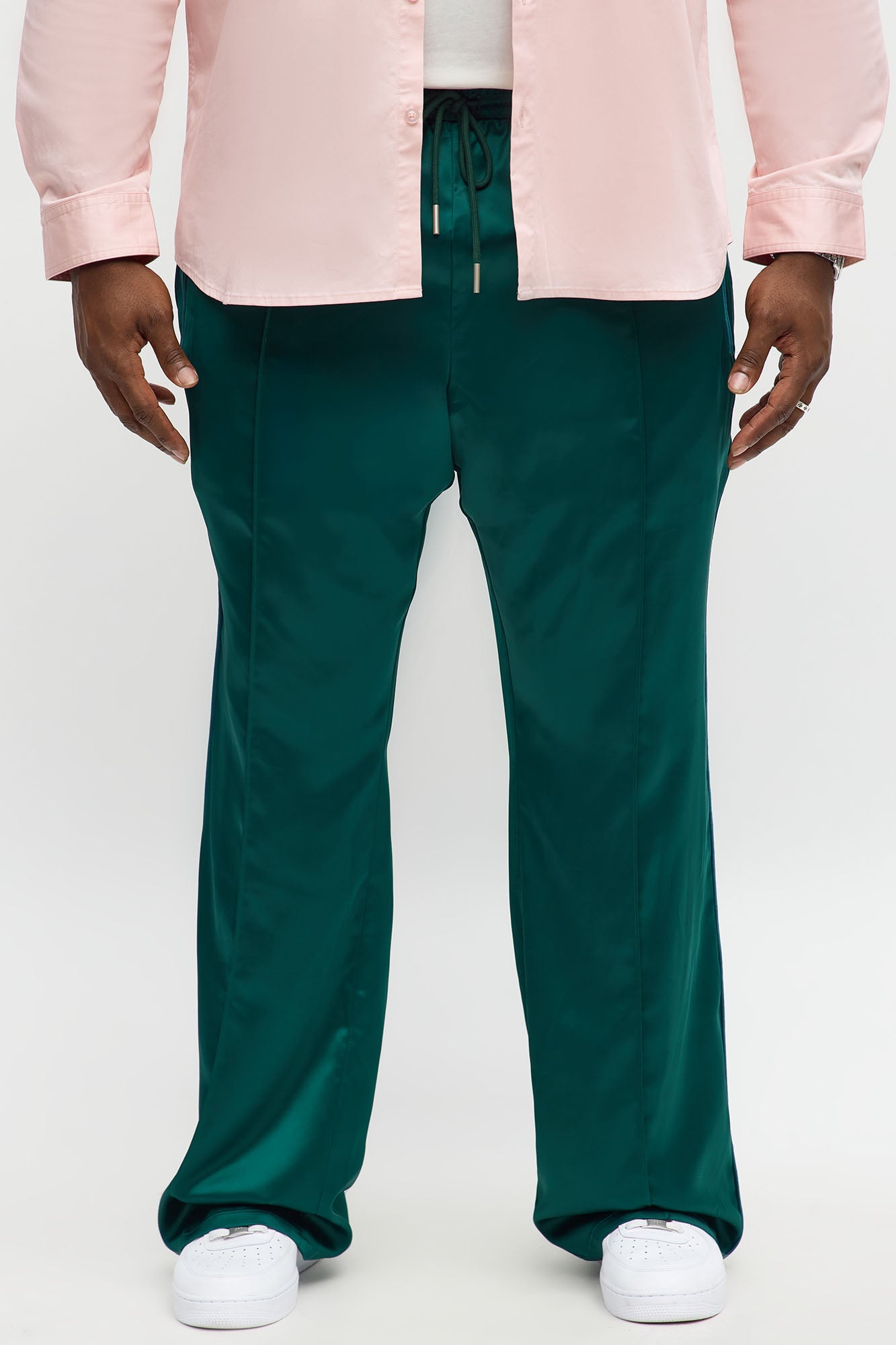 Stacked Slim Flare With Some Class Pant - Green