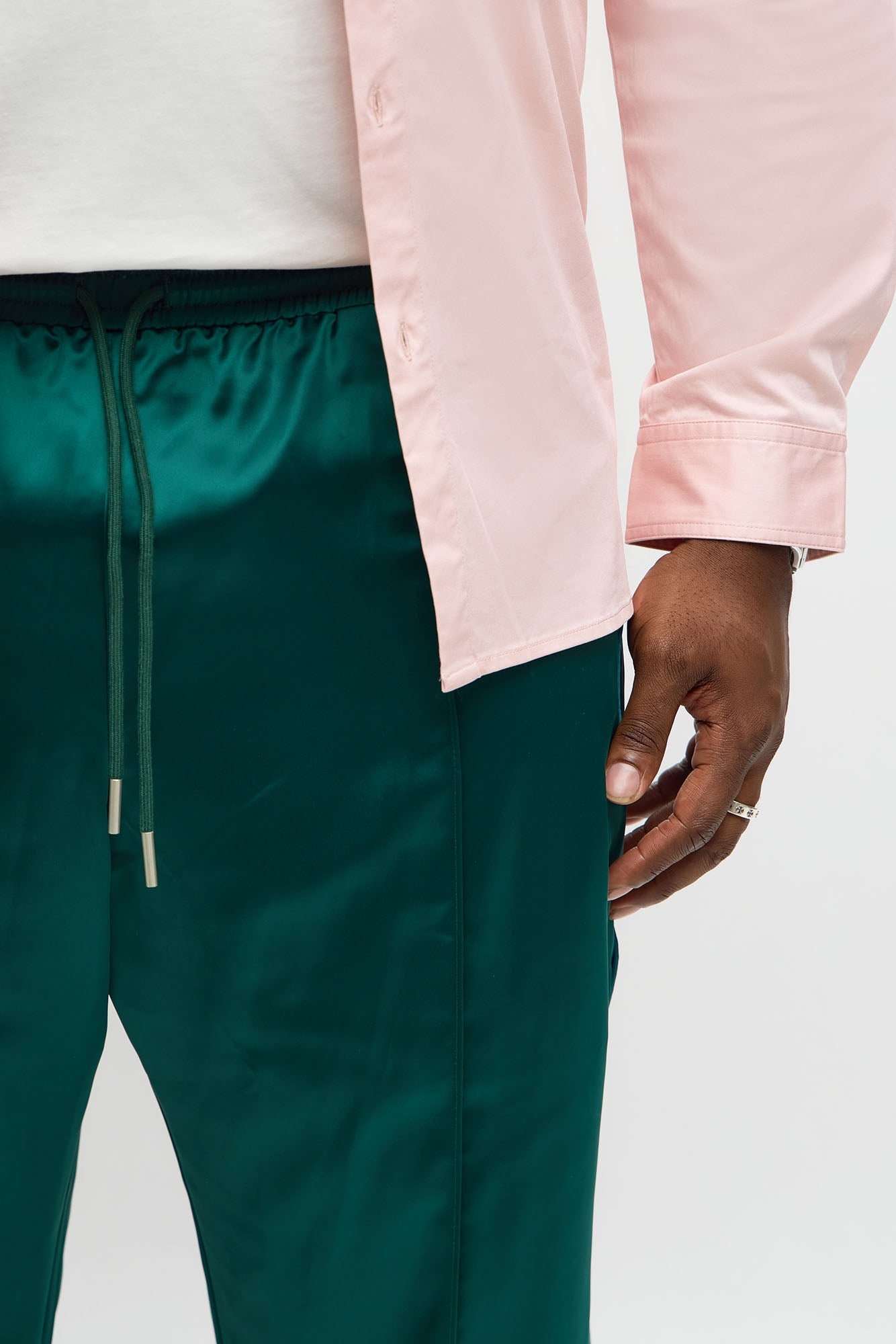 Stacked Slim Flare With Some Class Pant - Green