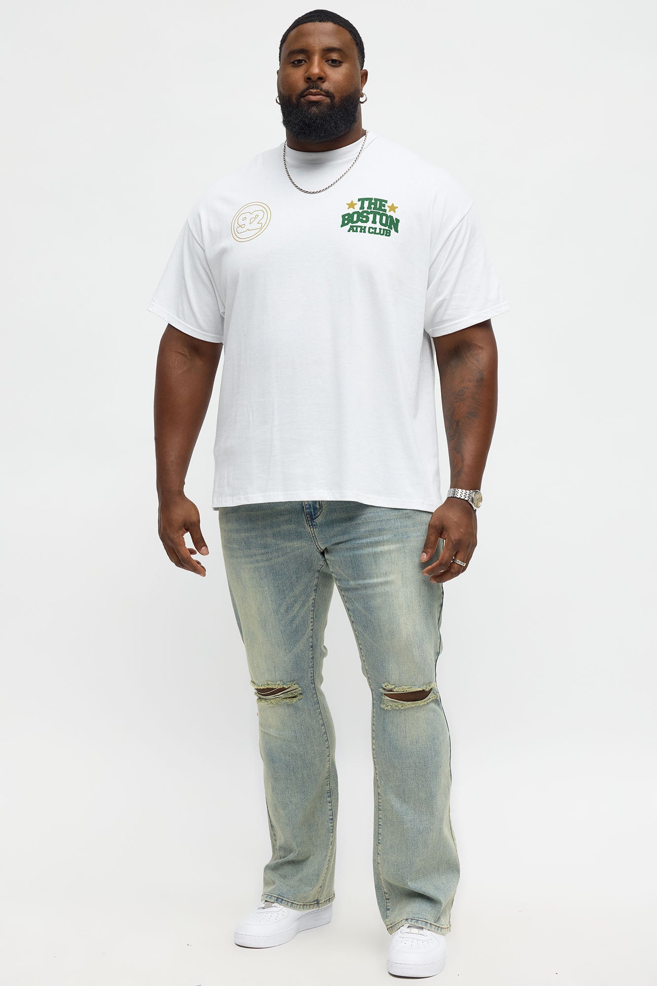 Boston Athletic Club Short Sleeve Tee - White