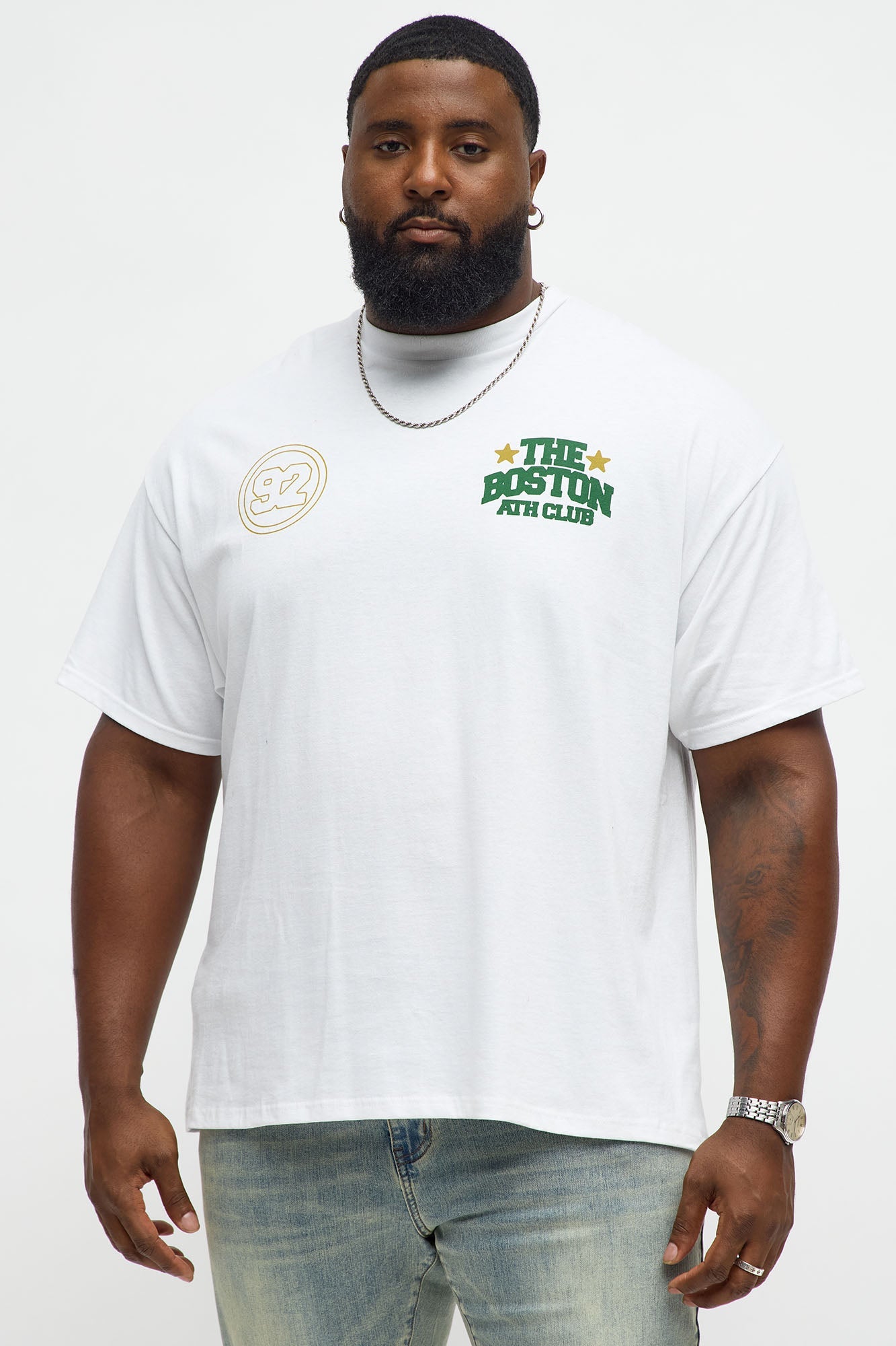 Boston Athletic Club Short Sleeve Tee - White