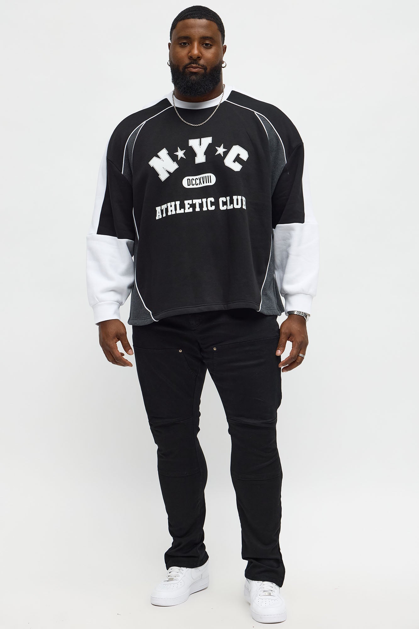 Tyson Oversized Athletic Club Long Sleeve Tee - Multi Color
