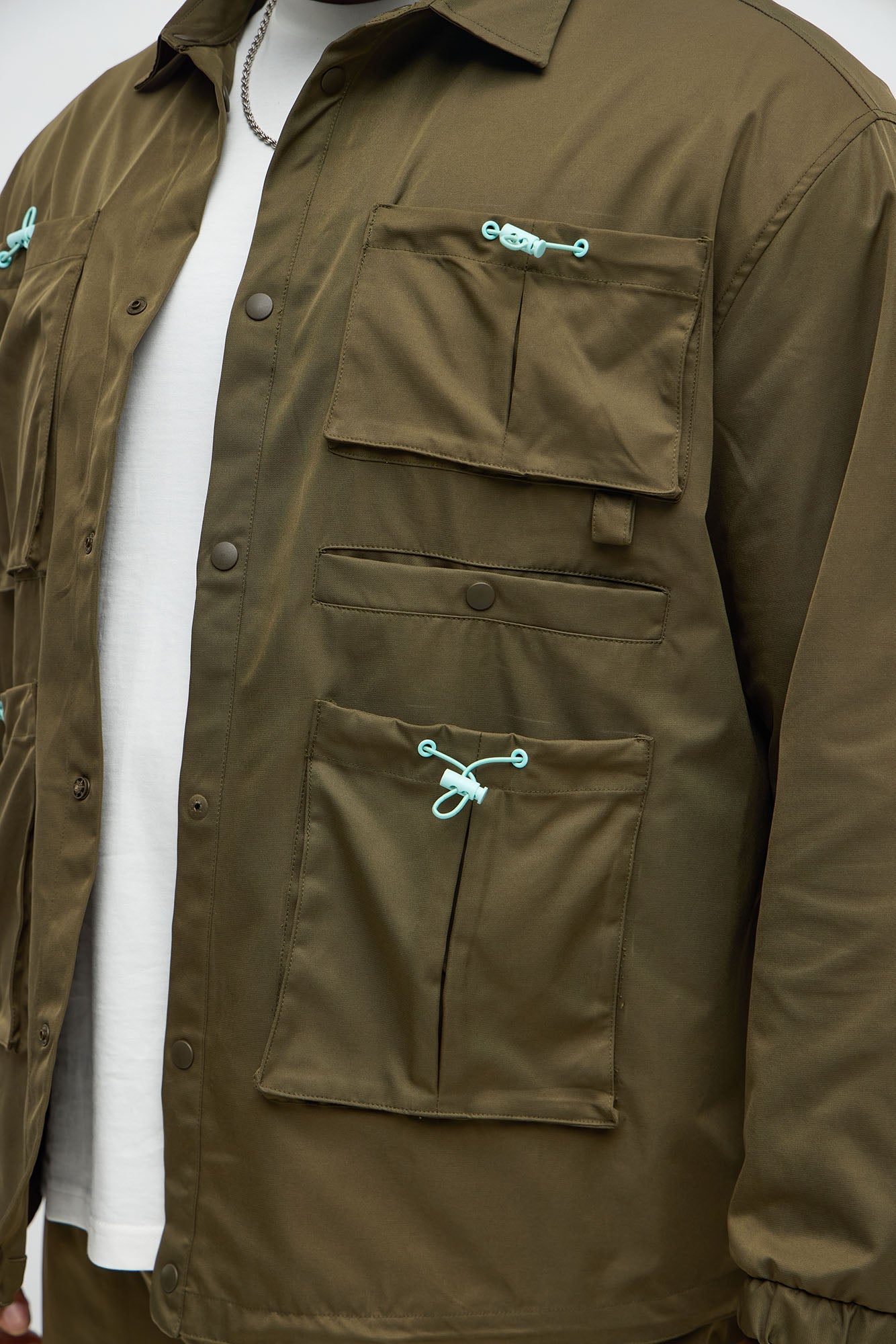 Relaxed Viktor Utility Jacket - Olive