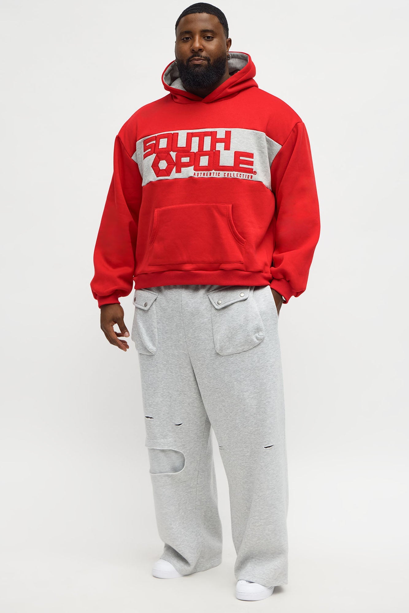 Southpole Logo Hoodie - Red