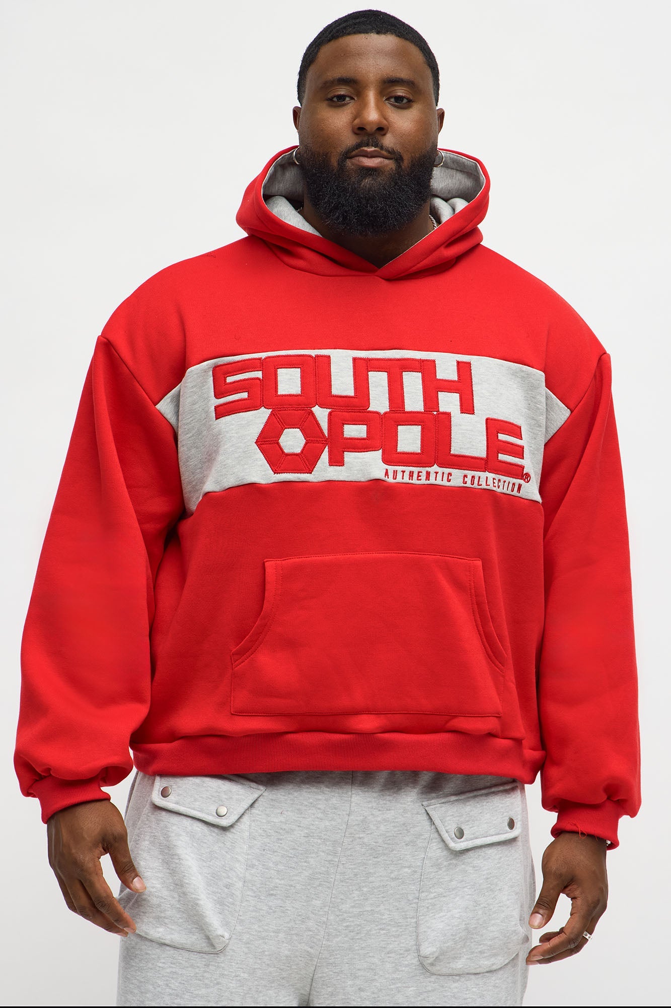 Southpole Logo Hoodie - Red