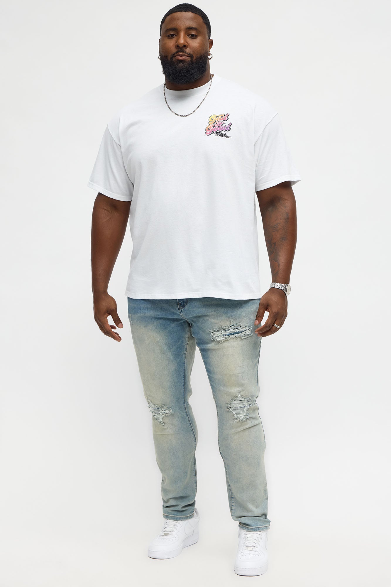 God Is Good Always Short Sleeve Tee - White