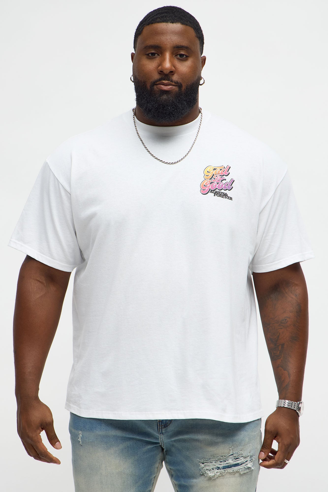 God Is Good Always Short Sleeve Tee - White