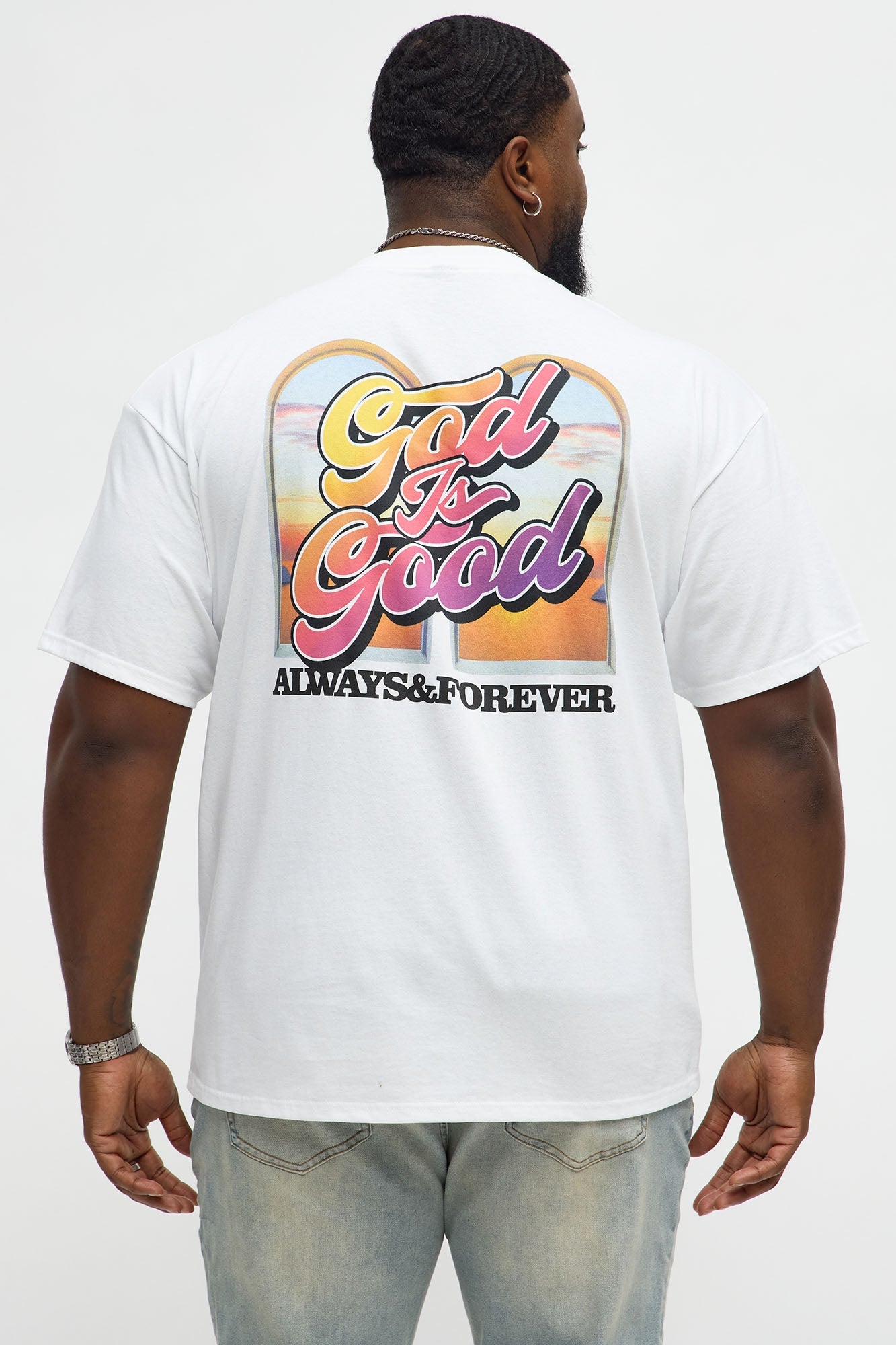 God Is Good Always Short Sleeve Tee - White