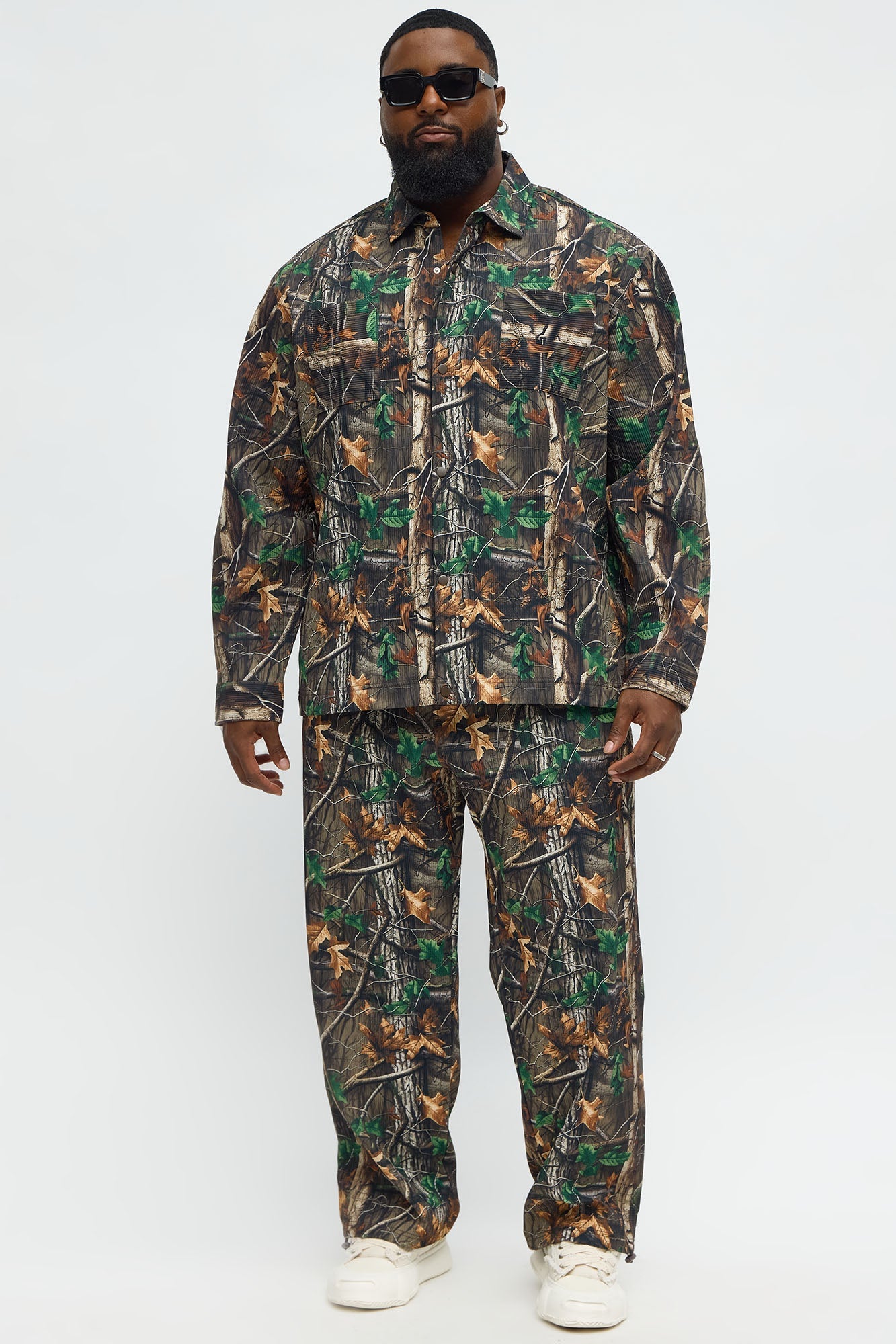 Rustic Long Sleeve Button Up Shirt - Brown Combo