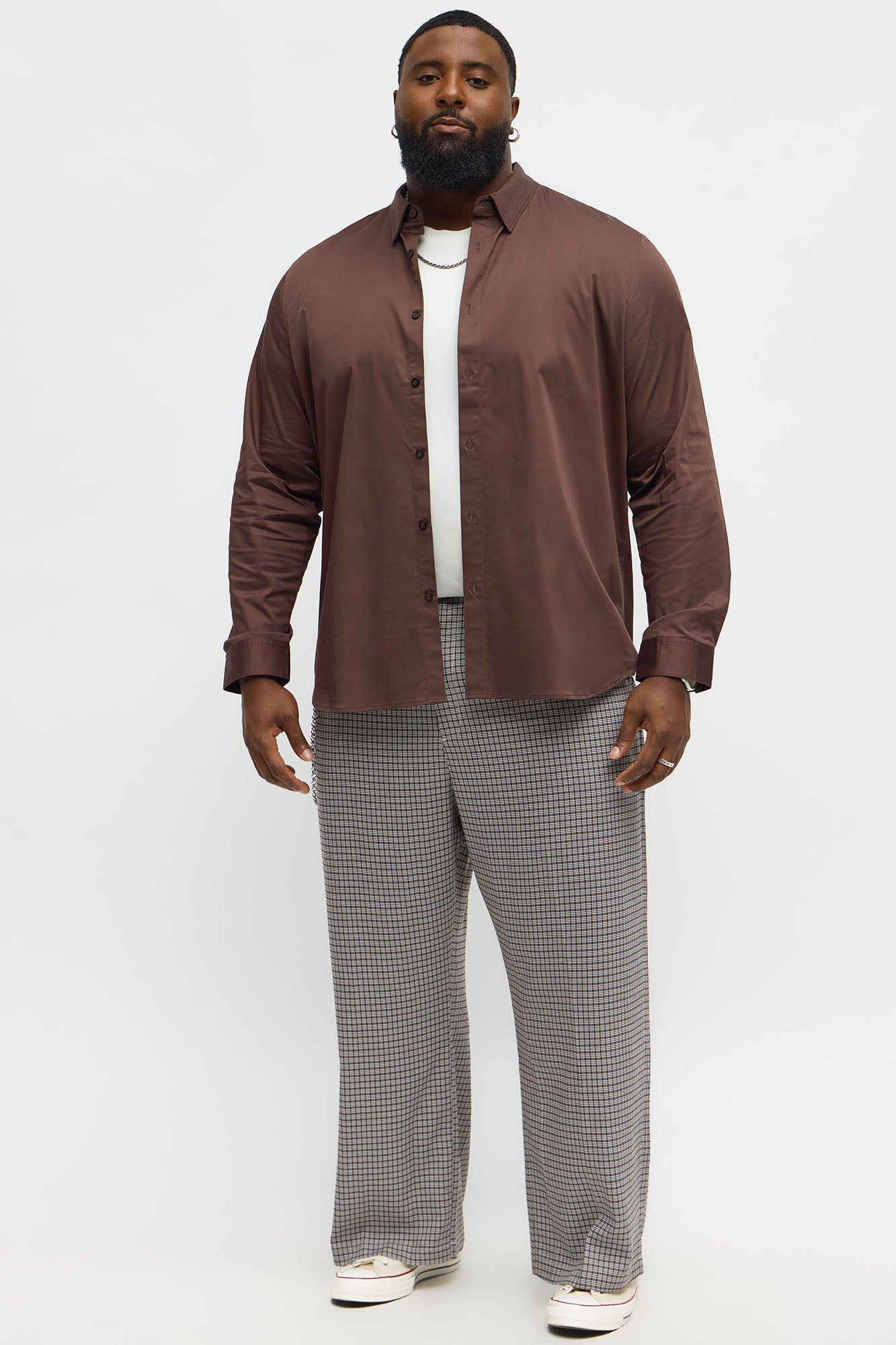 Wide Leg Street Car Pleated Trouser - Black/combo