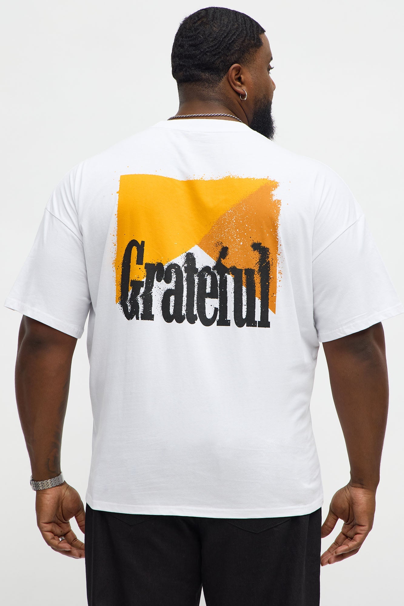 Grateful Life Boxy Short Sleeve Tee - White