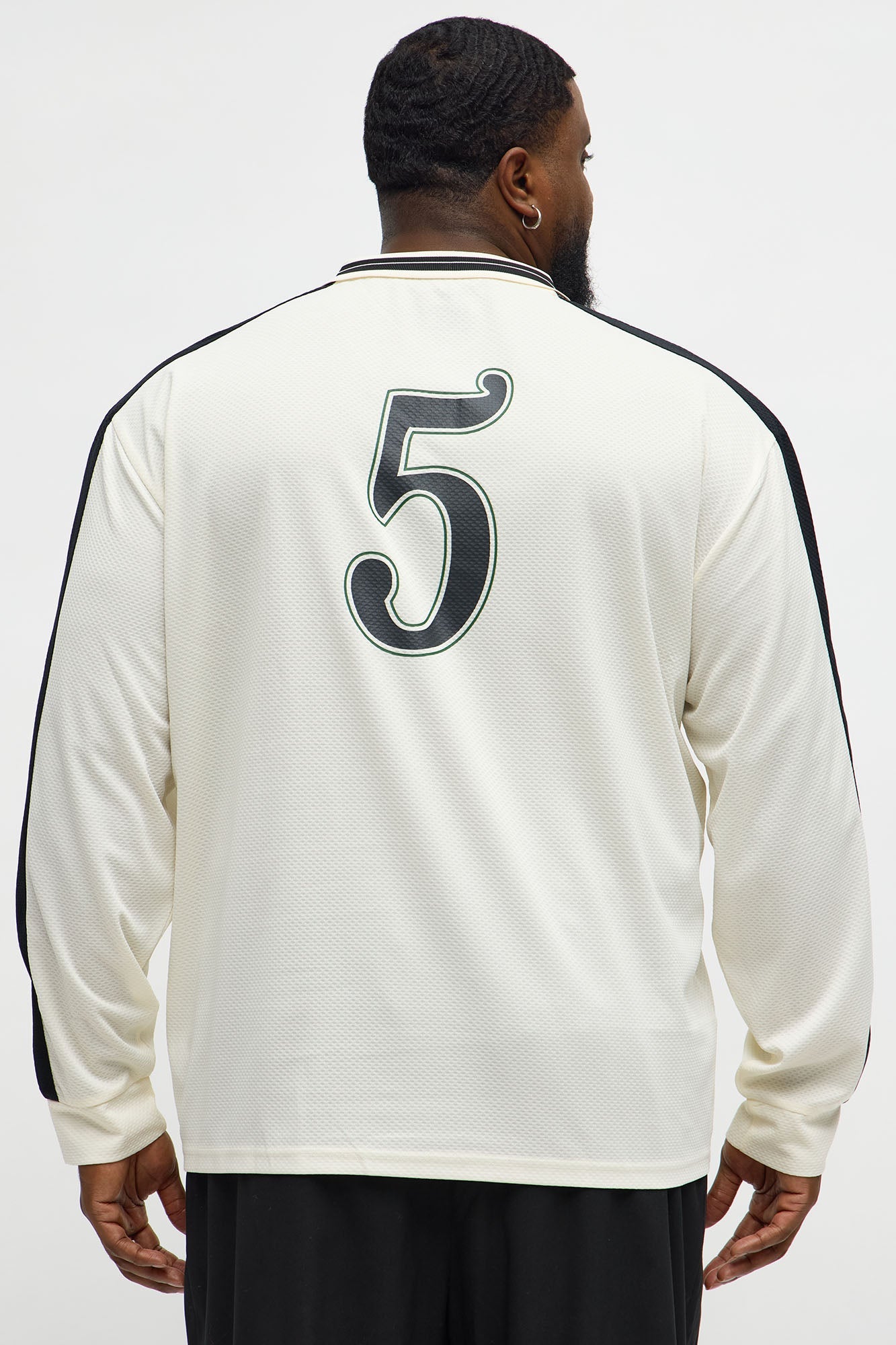 Saints Social Long Sleeve Jersey Polo - Ivory