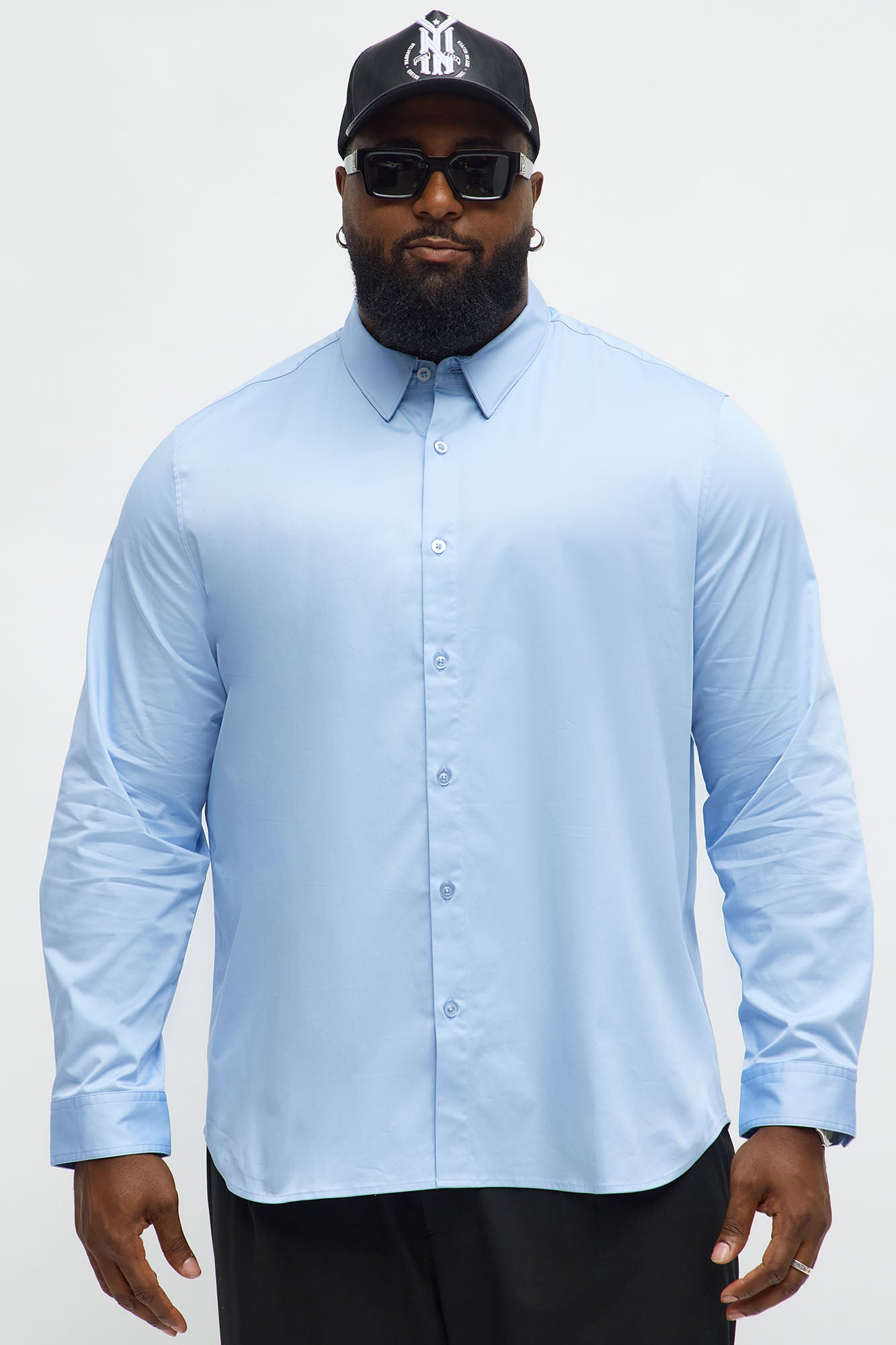 Luxe Stretch Dress Shirt - Light Blue