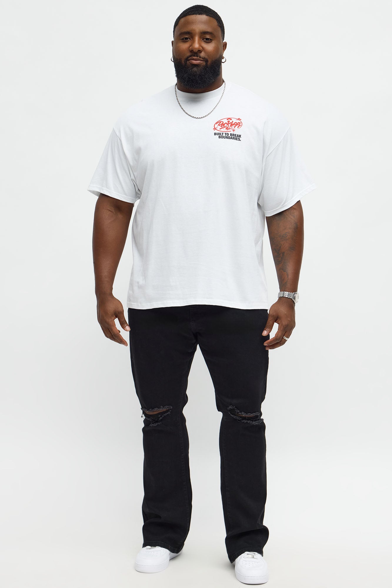 Break Boundaries Short Sleeve Tee - White