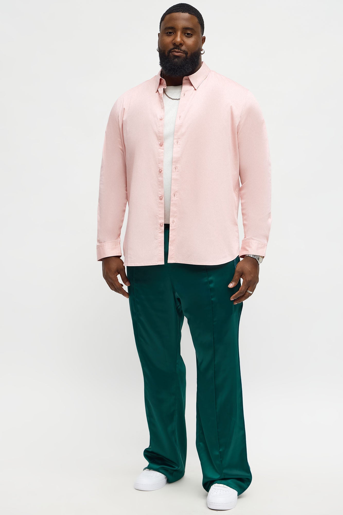 Luxe Stretch Dress Shirt - Pink