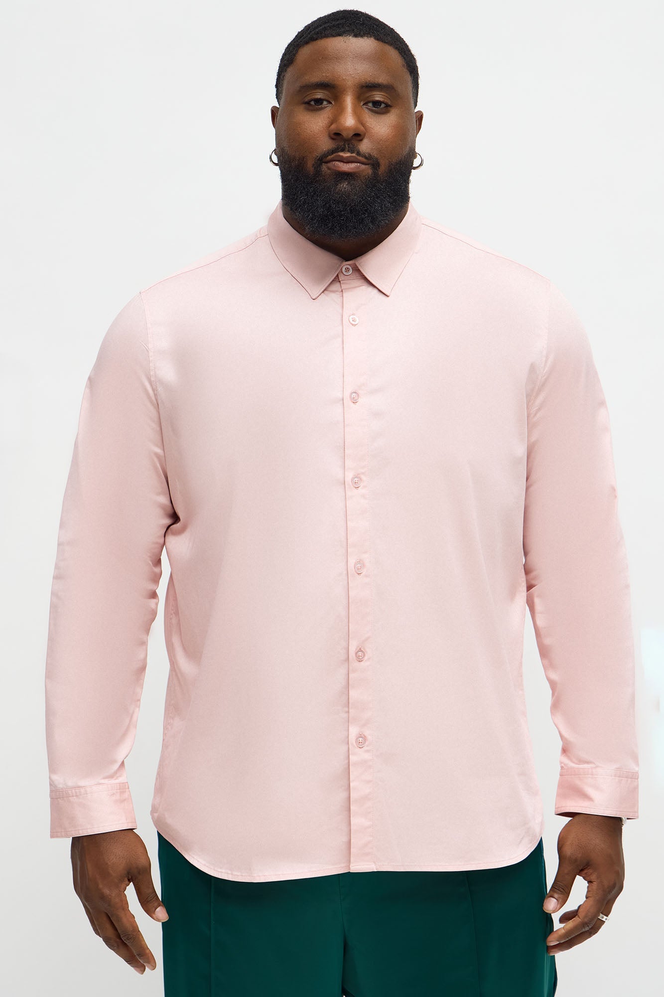 Luxe Stretch Dress Shirt - Pink