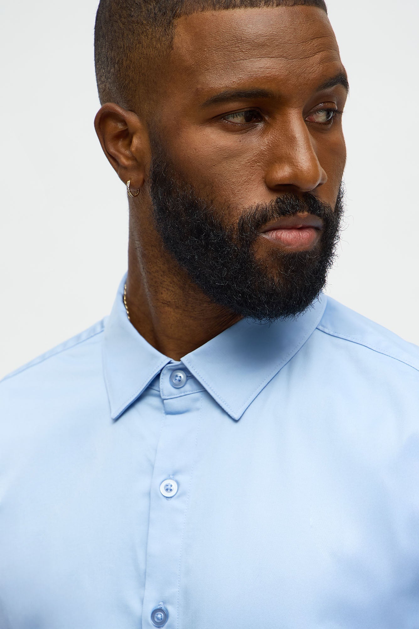 Luxe Stretch Dress Shirt - Light Blue