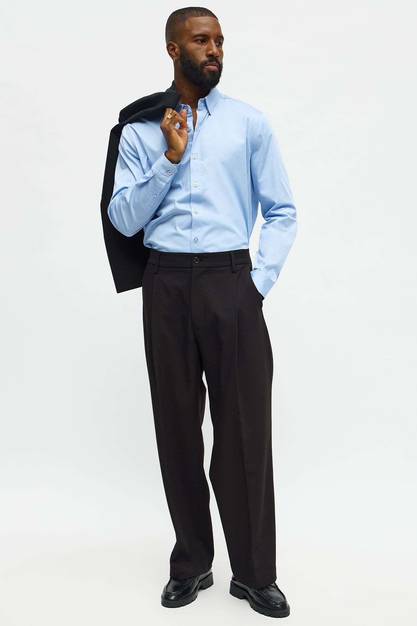 Luxe Stretch Dress Shirt - Light Blue
