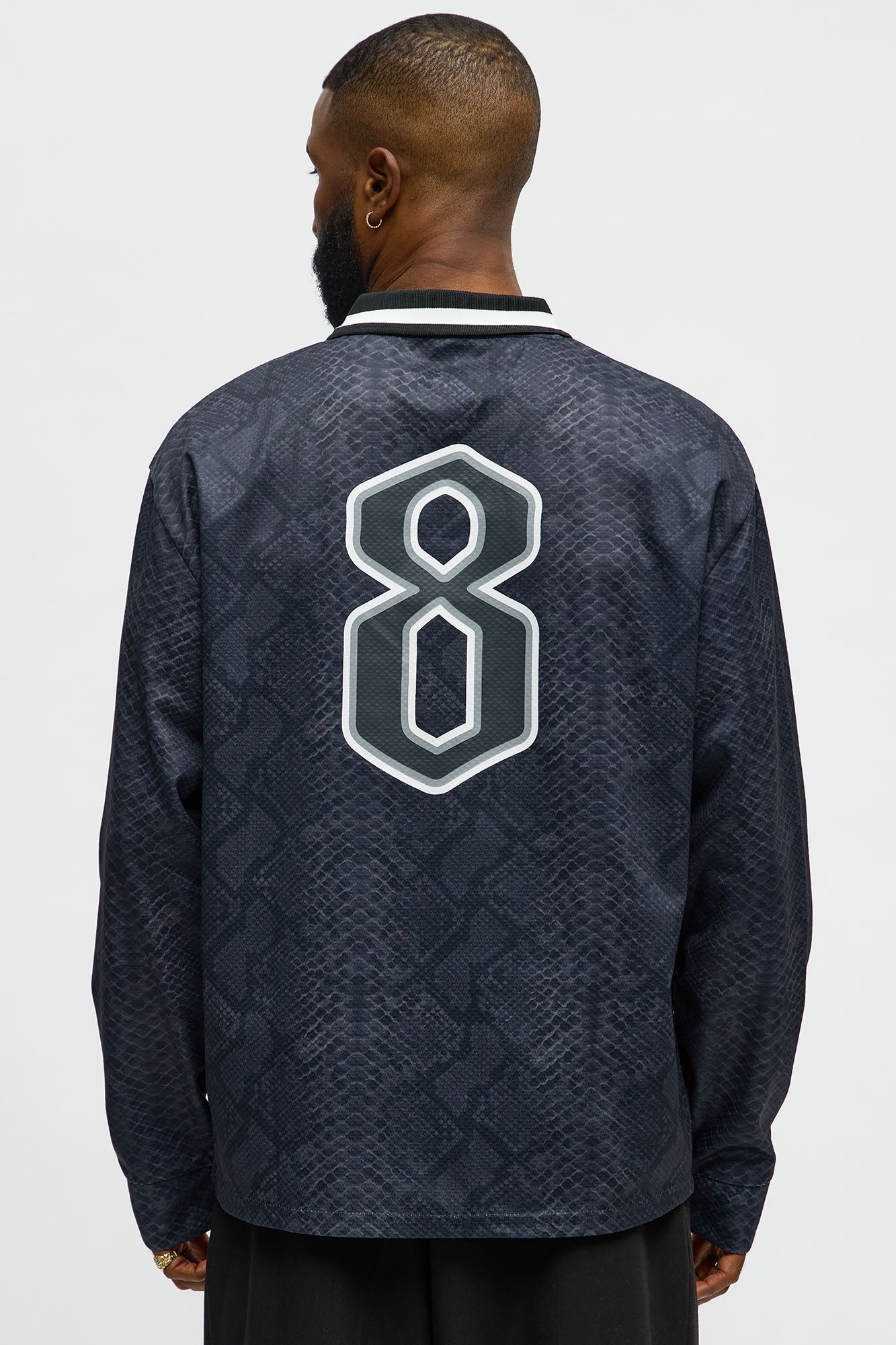 Los Angeles Long Sleeve Jersey Polo - Black